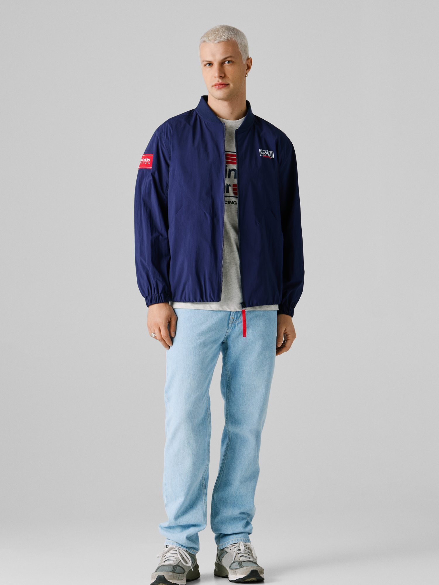 NYLON BOMBER - NAVY
