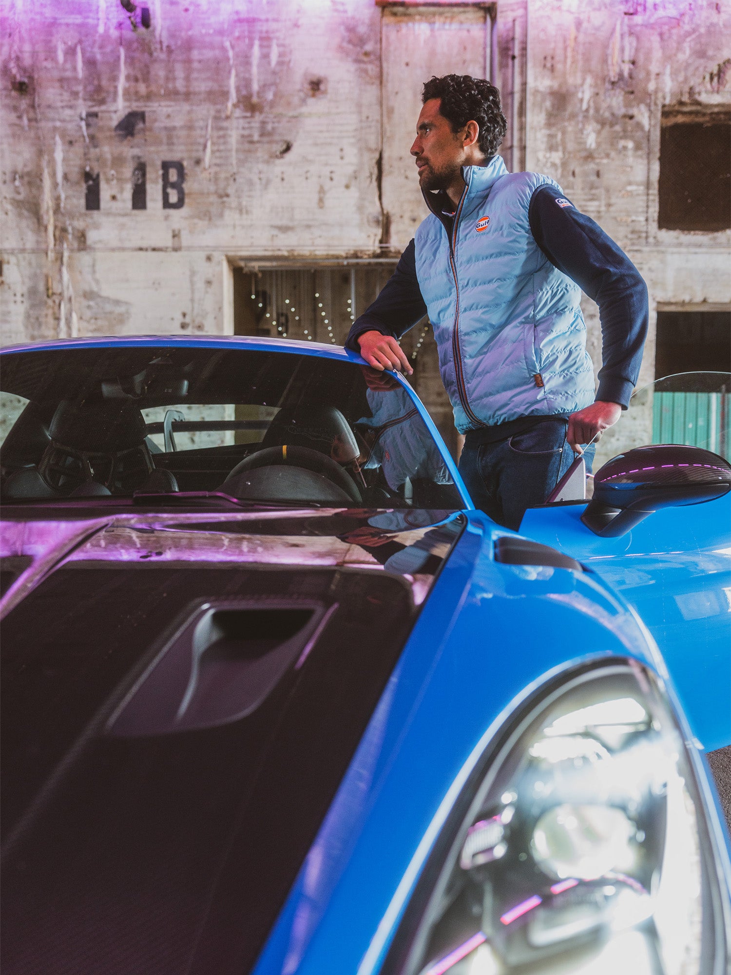 BODYWARMER REVERSO - NAVY BLUE / LIGHT BLUE