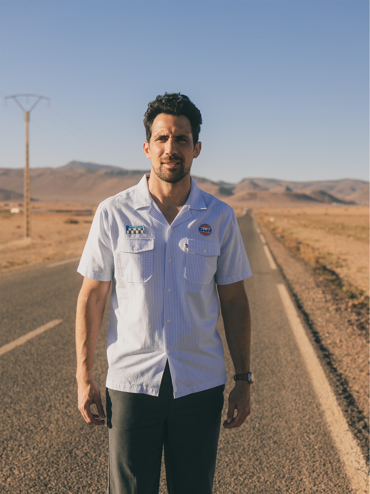 CHEMISETTE MECHANICS - BLEU