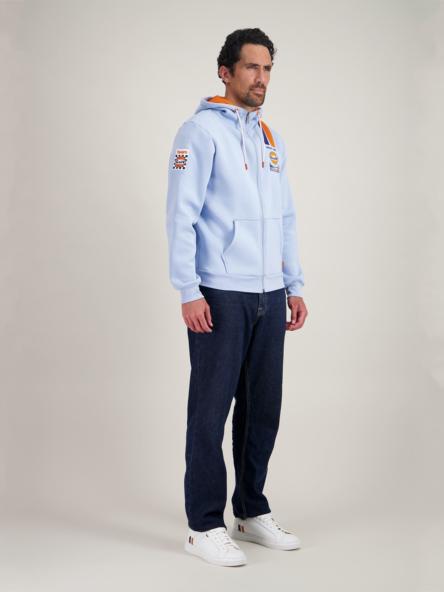 HOODIE FULL ZIP LEGEND - LIGHT BLUE