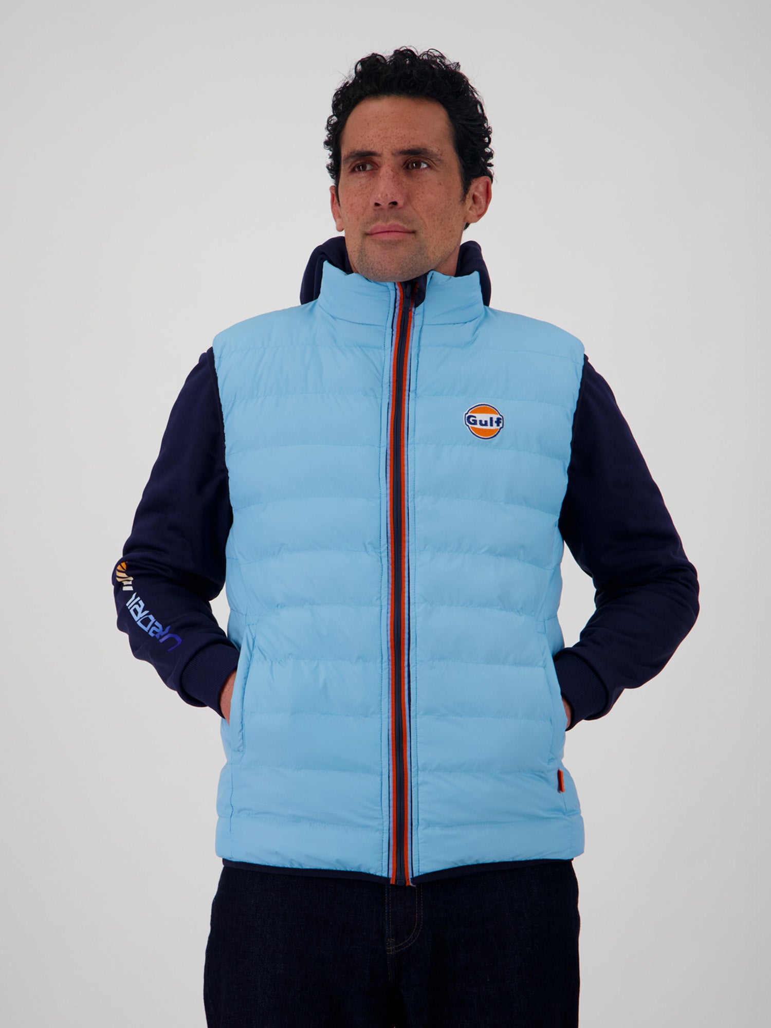 NEW BODYWARMER REVERSO - navy light blue