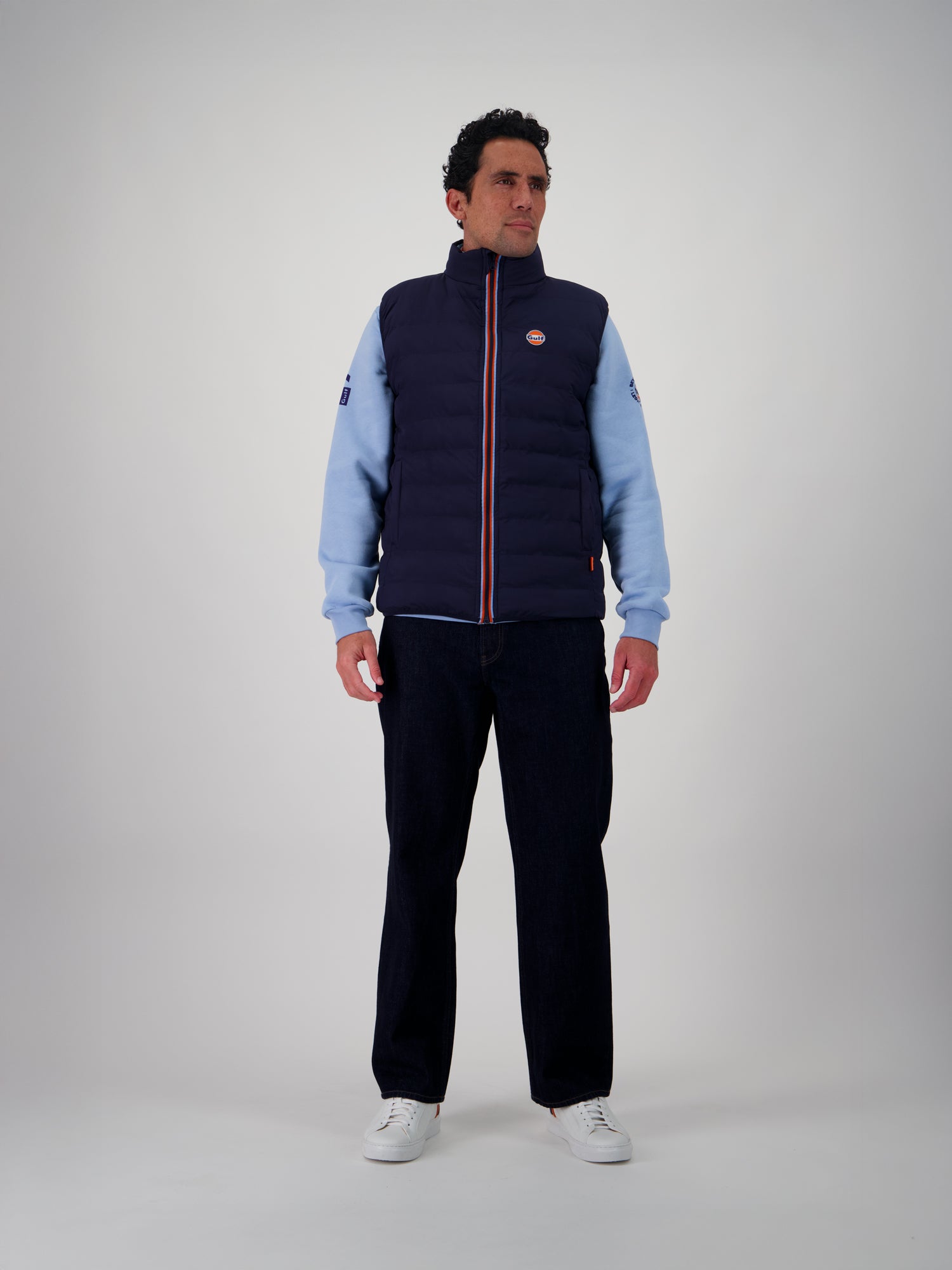 NEW BODYWARMER REVERSO - navy light blue
