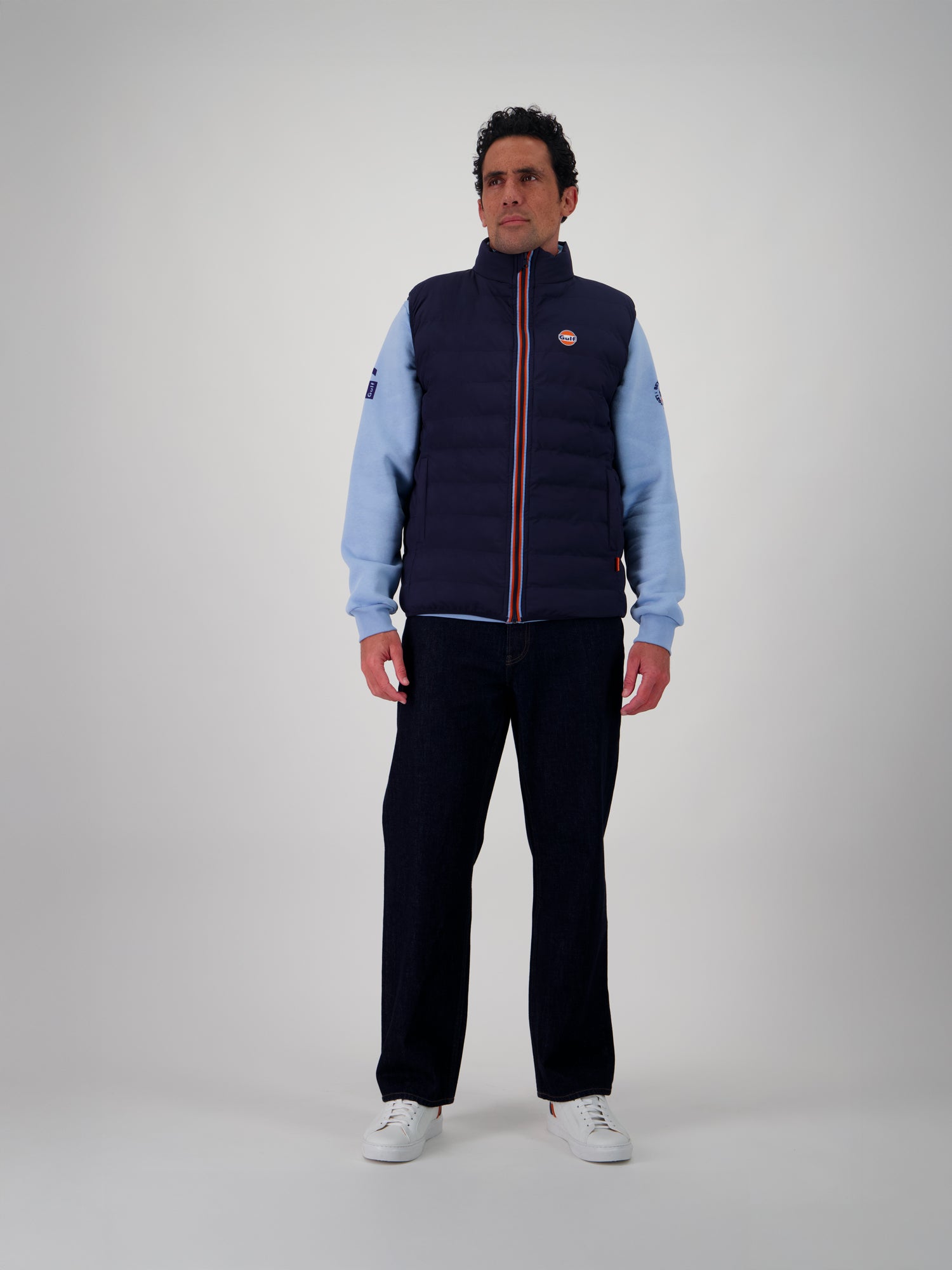 NEW BODYWARMER REVERSO - navy light blue