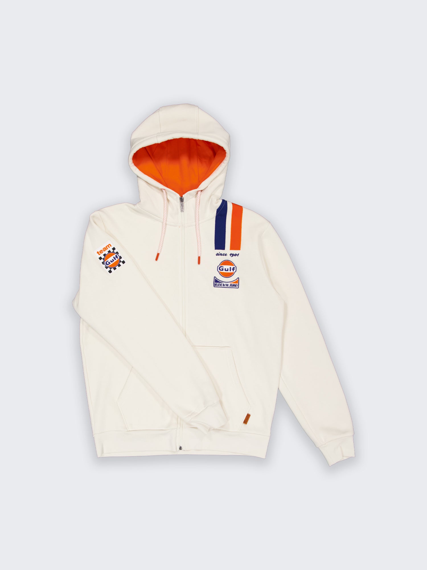HOODIE FULL ZIP LEGEND - ECRU
