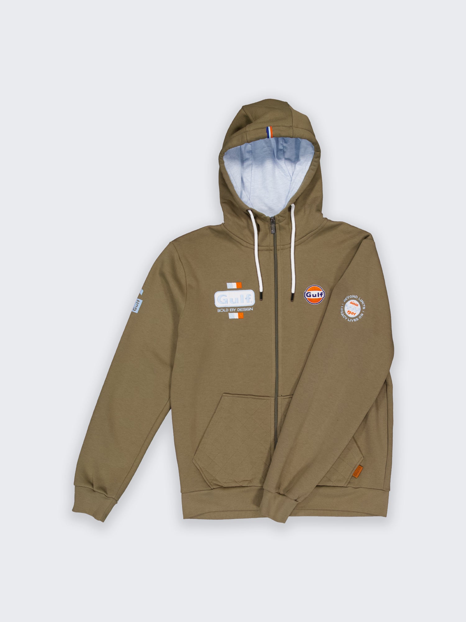 HOODIE FULL ZIP BOLD CLASSICS - OLIVE