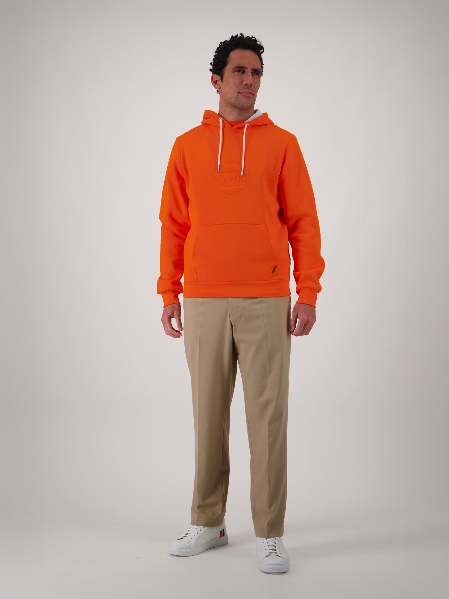 HOODIE LOGO EMBOSSE - ORANGE