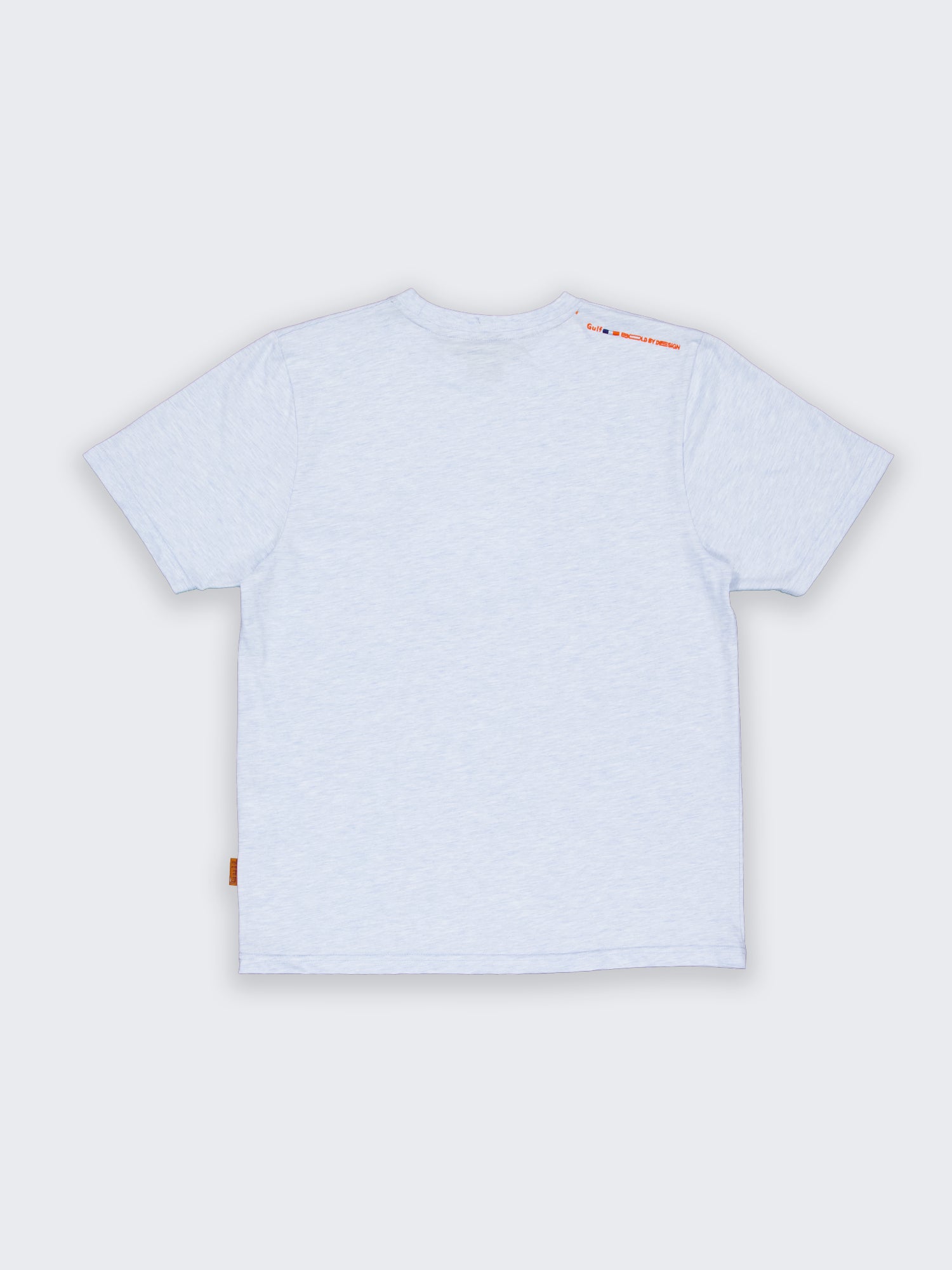 T-SHIRT LOGO EMBOSSE - HEATHER LIGHT BLUE