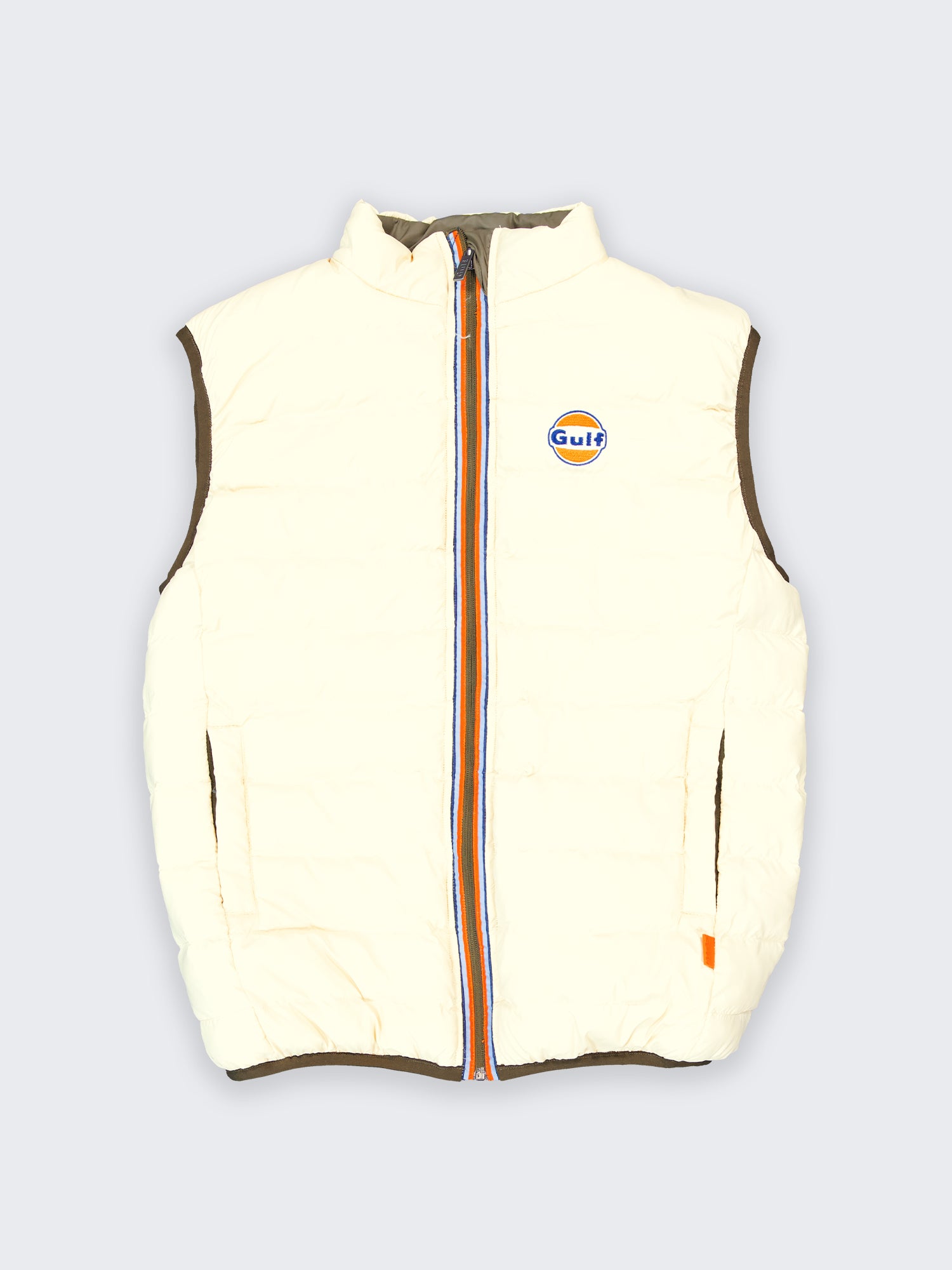 NEW BODYWARMER REVERSO - KAKI ECRU