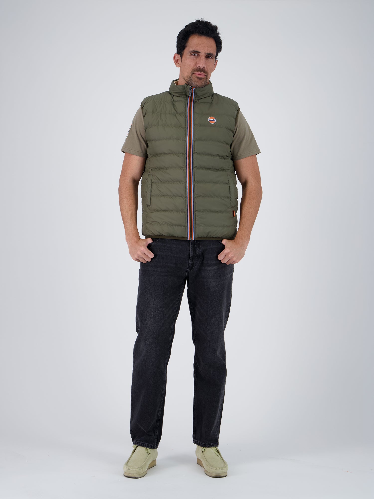 NEW BODYWARMER REVERSO - KAKI ECRU