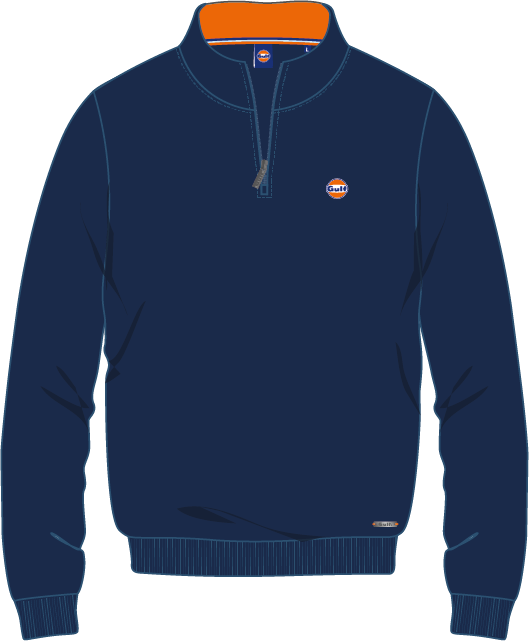 SWEATSHIRT QUART DE ZIP PREMIUM - navy blue
