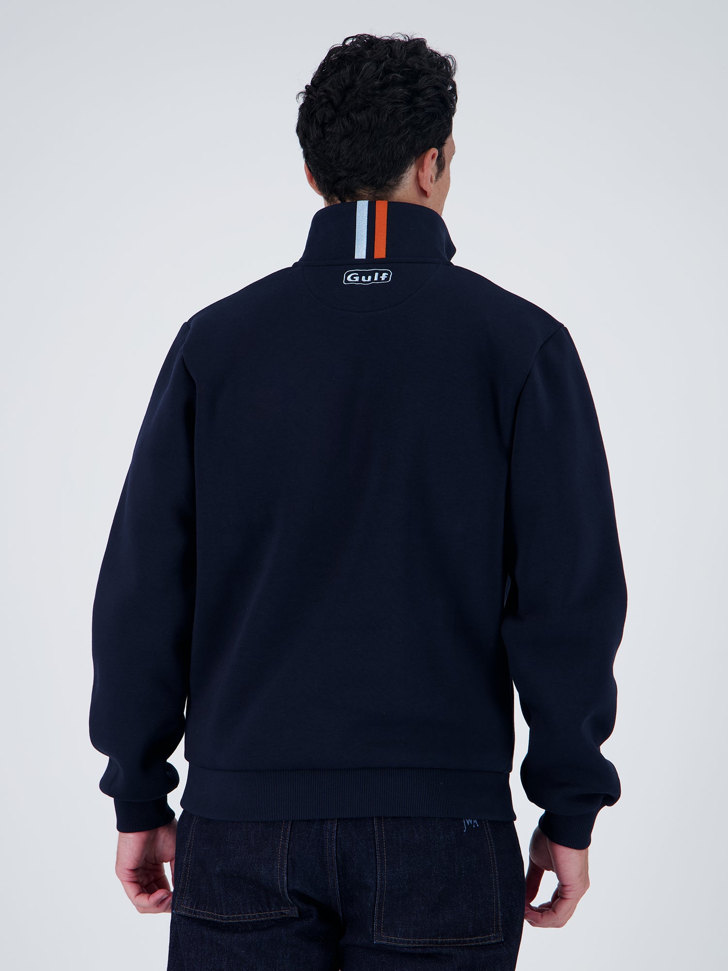 SWEATSHIRT QUART DE ZIP PREMIUM - navy blue