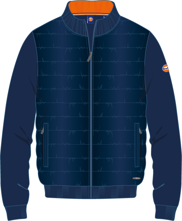 GILET BI-MATIERE MATELASSE PREMIUM - navy blue