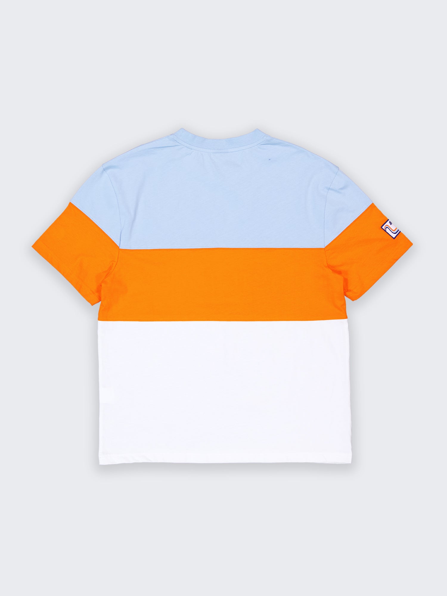 BOLD SPECIAL TEE - ecru orange light blue