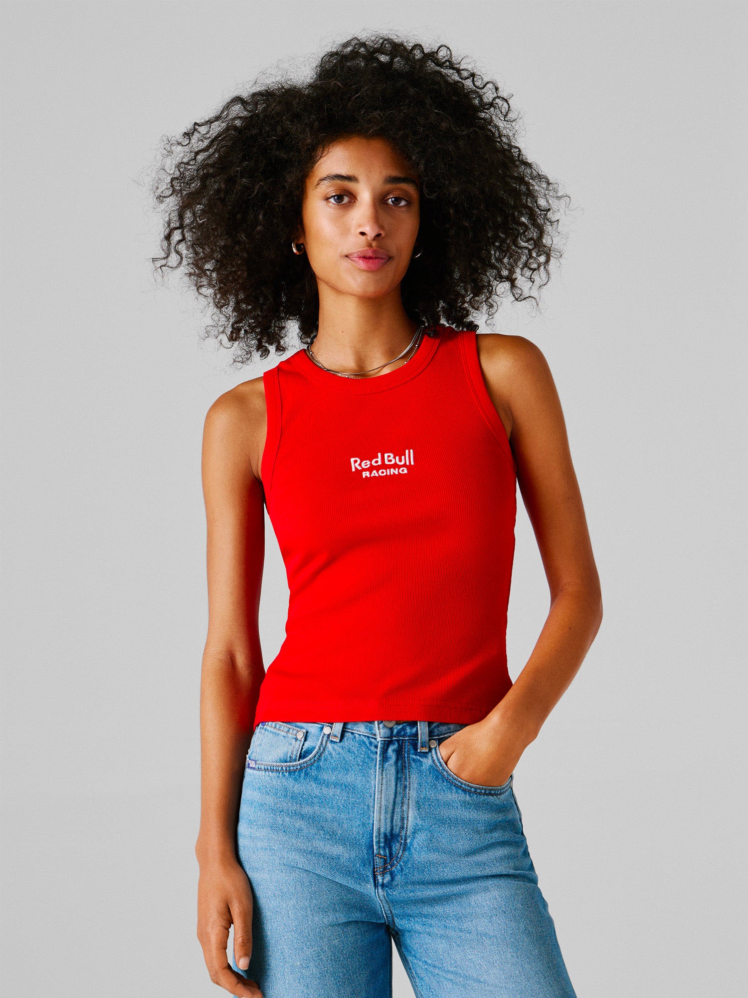 WOMAN DEBARDEUR CLASSIC LOGO - ROUGE