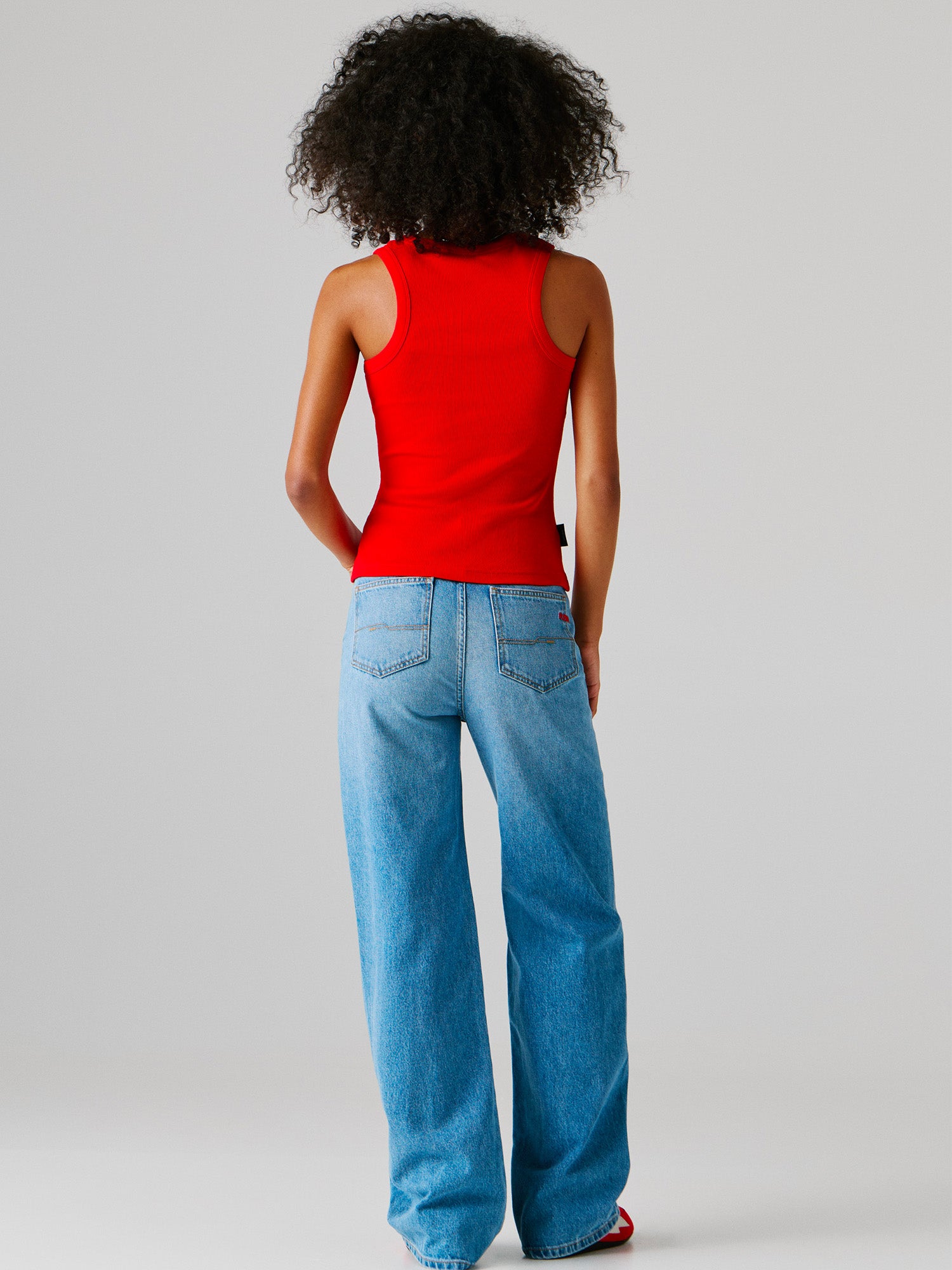 WOMAN DEBARDEUR CLASSIC LOGO - ROUGE