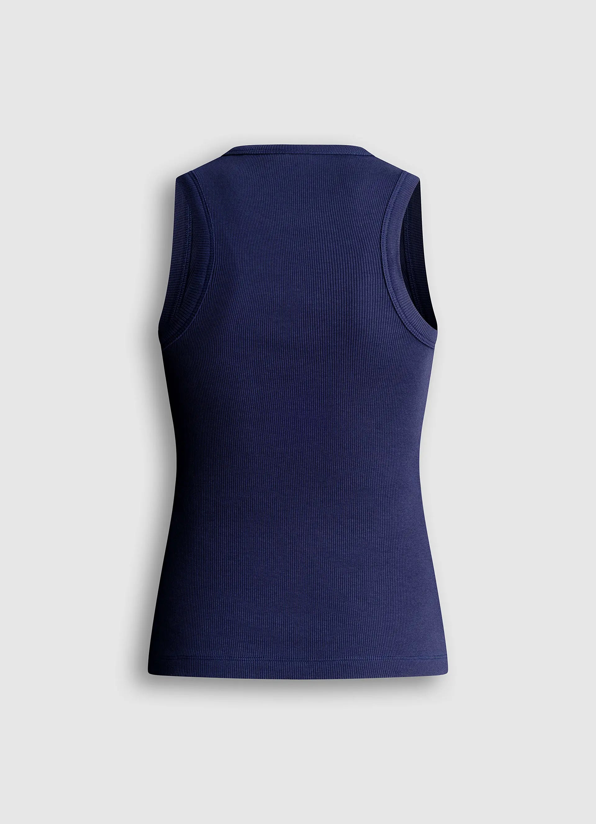 W RIB TANK TOP - navy