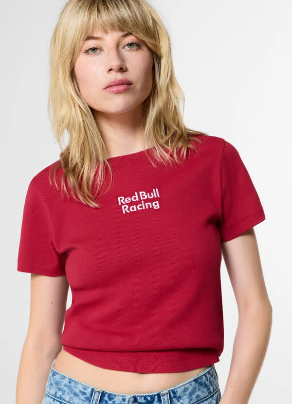 W T-SHIRT RIB - rouge