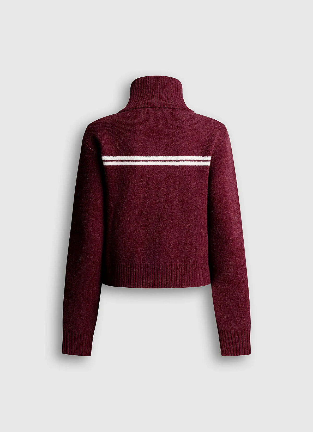 CARDIGAN ZIPPE FEMME - burgundy red