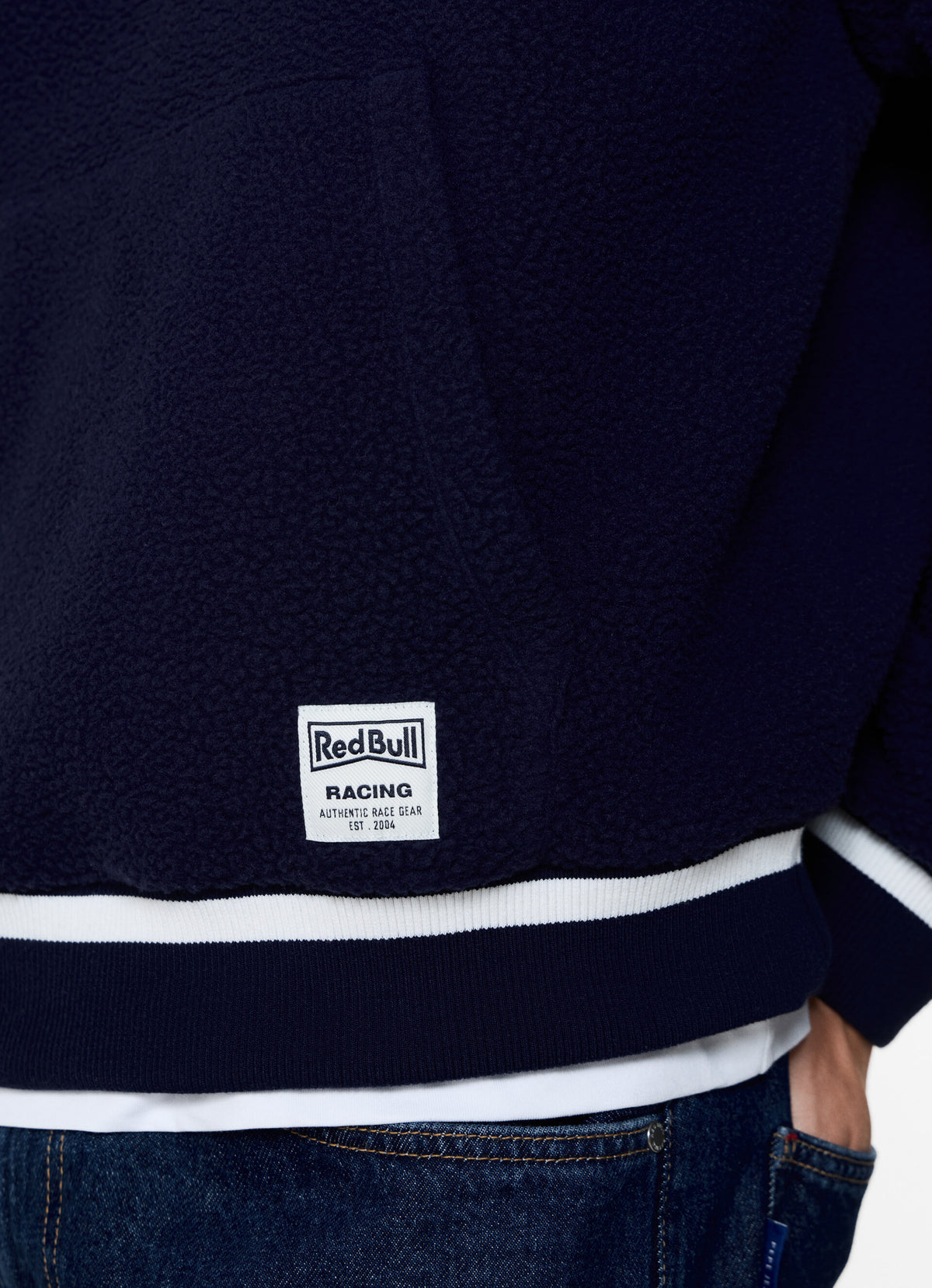 Sweat zippé en molleton FLEECE - navy