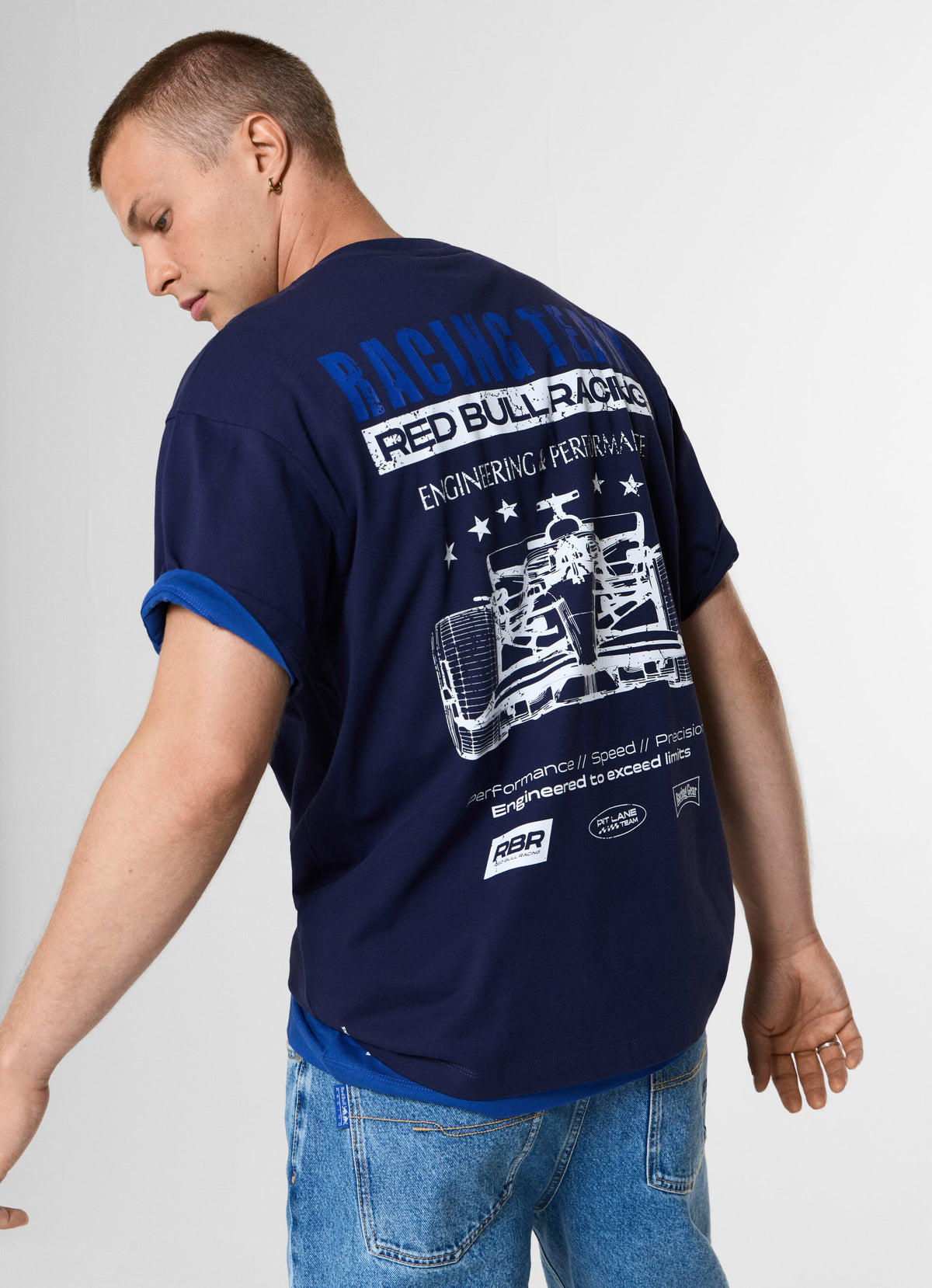 T-SHIRT RACING CAR - navy