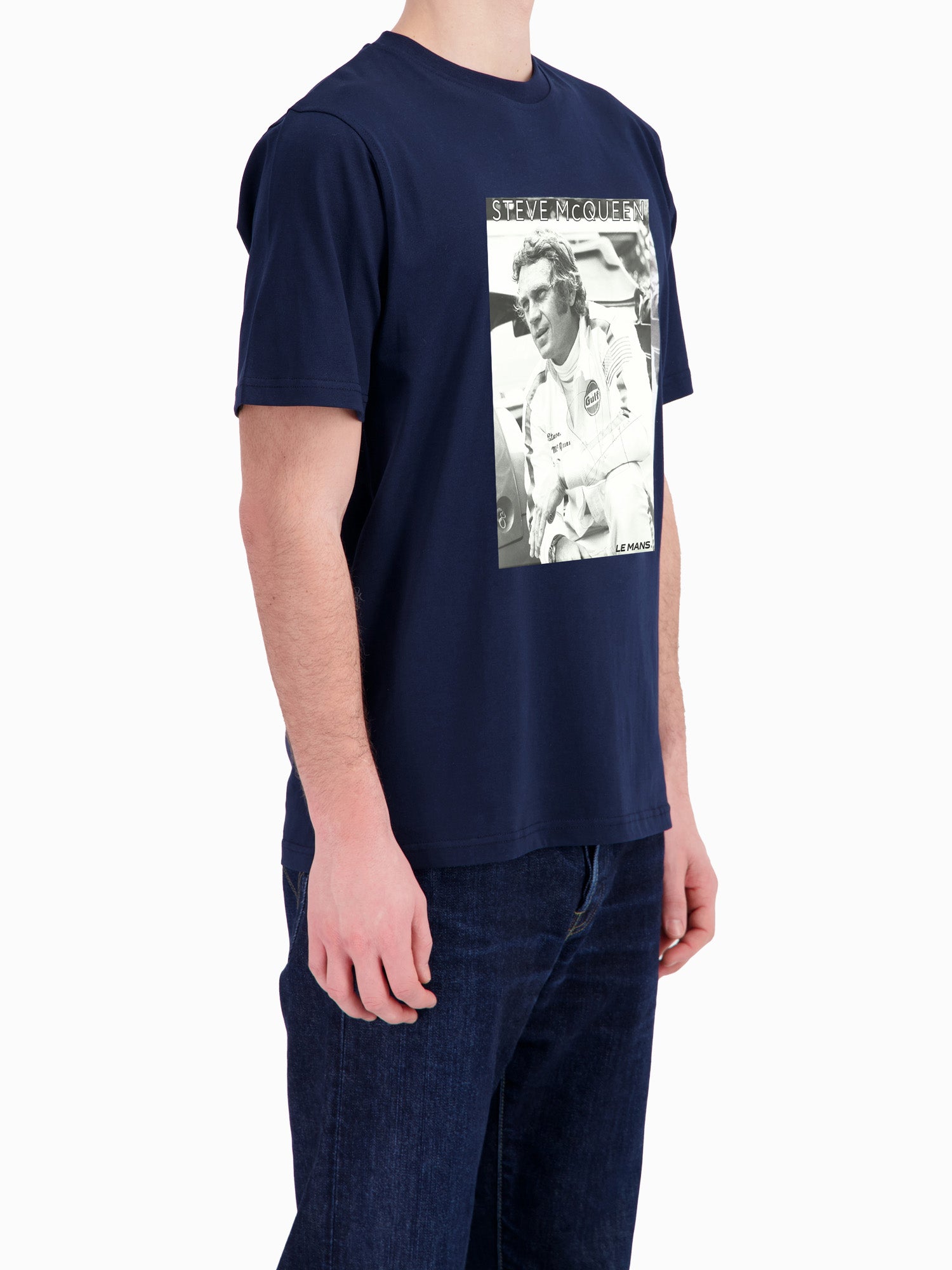 T-SHIRT SMQ B&W - NAVY