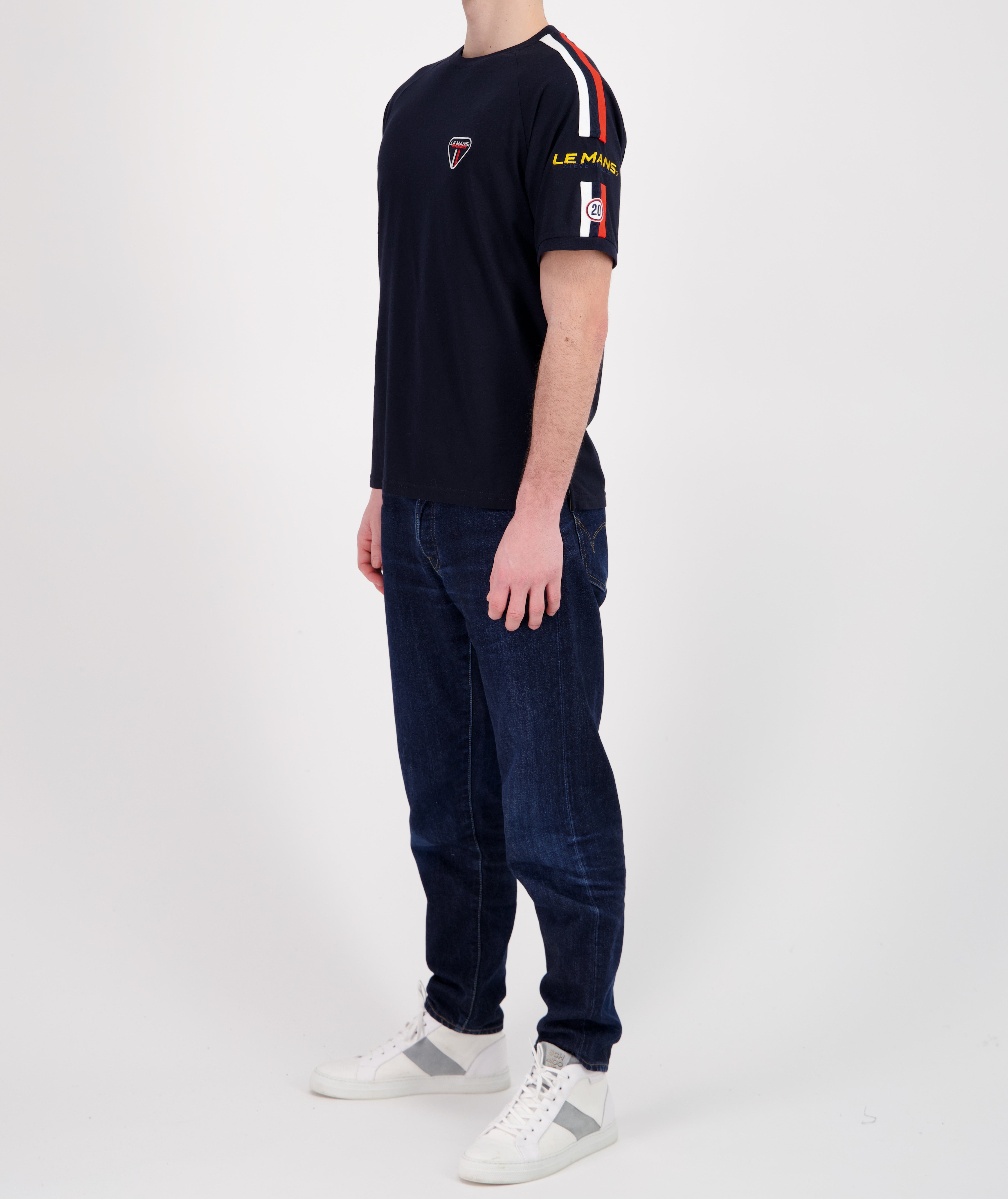 T-SHIRT SMQ RACING - NAVY