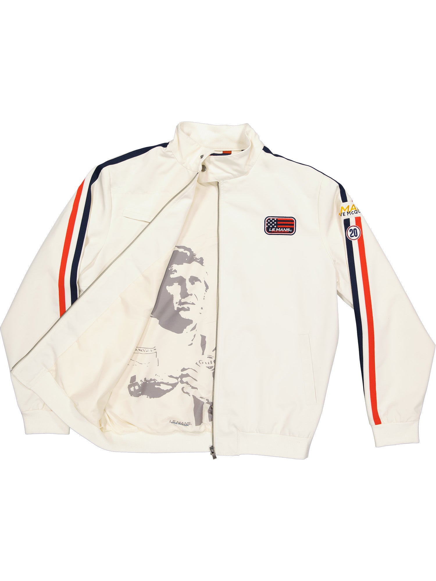 VESTE RACING STEVE MCQUEEN x LE MANS - ECRU