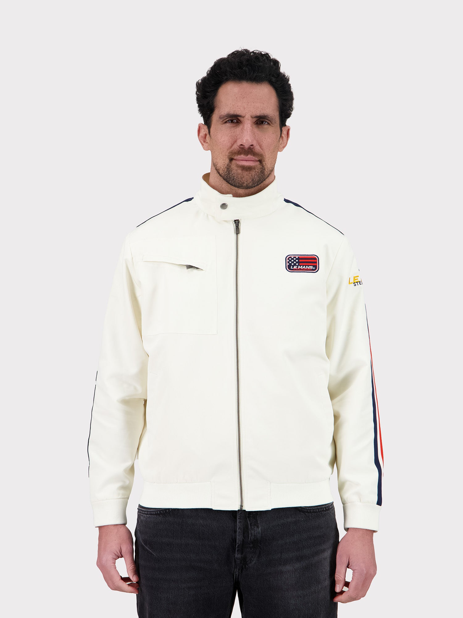 VESTE RACING STEVE MCQUEEN x LE MANS - ECRU