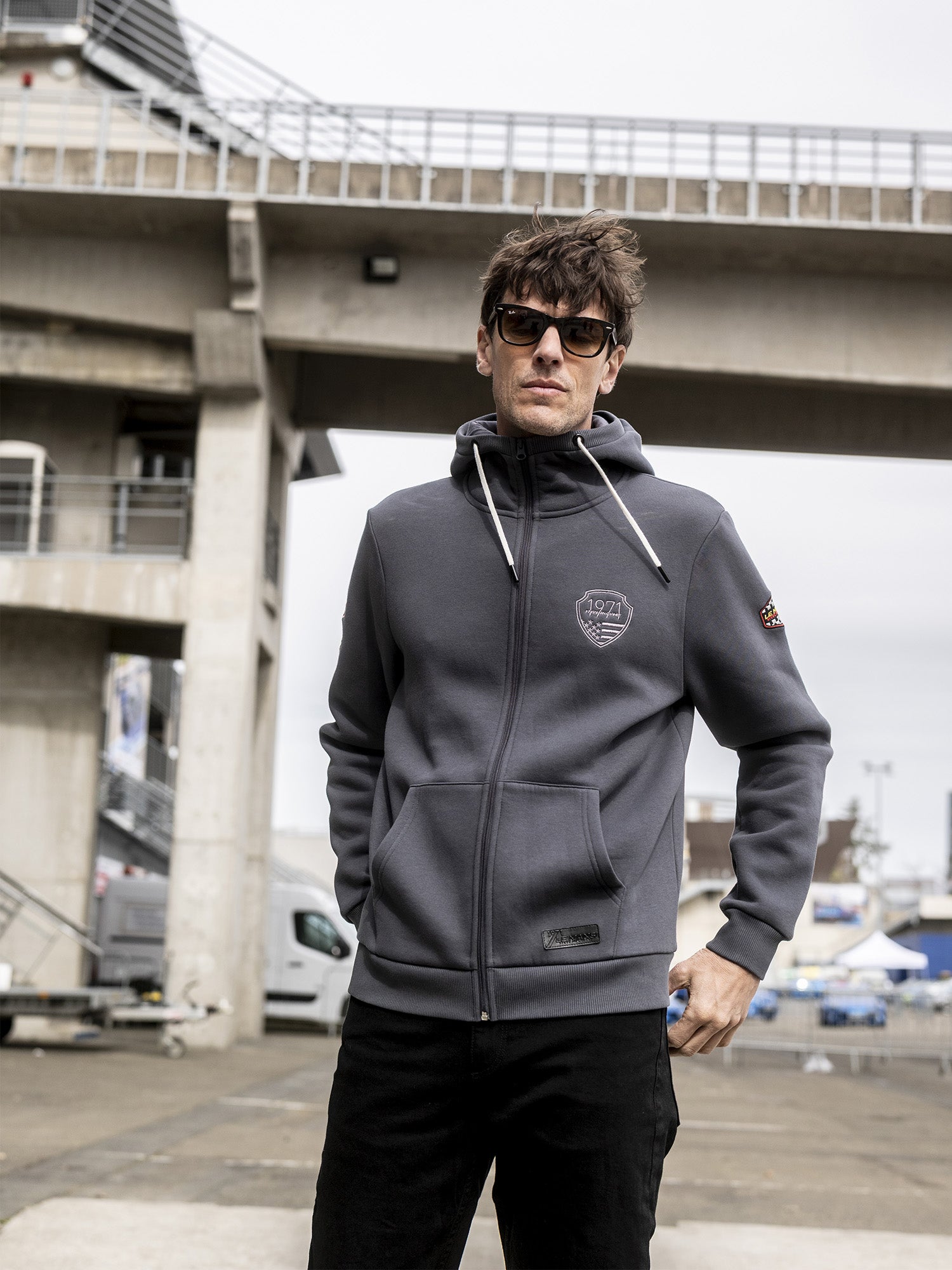 HOODIE FULL ZIP SPEED - JET BLACK