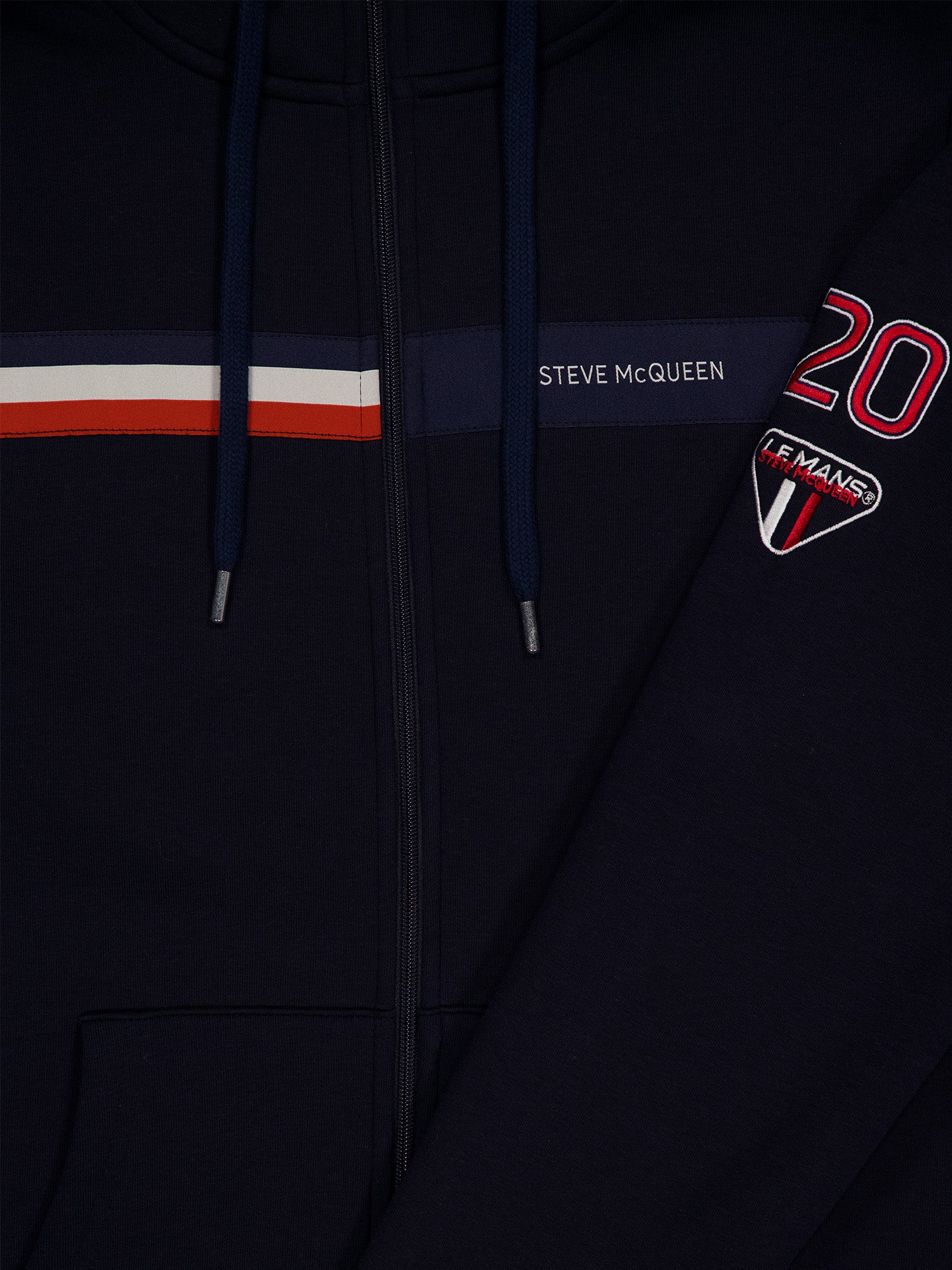 HOODIE ZIP RACING 20 - NAVY