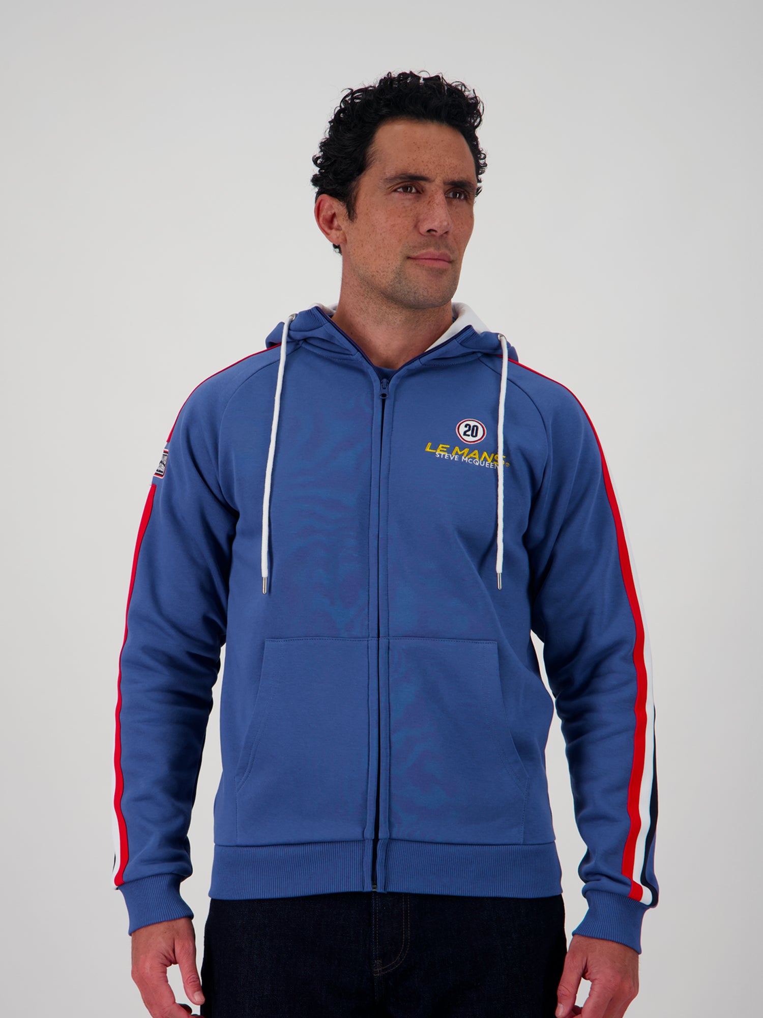HOODIE RACING EVO FULL ZIP - OCEAN