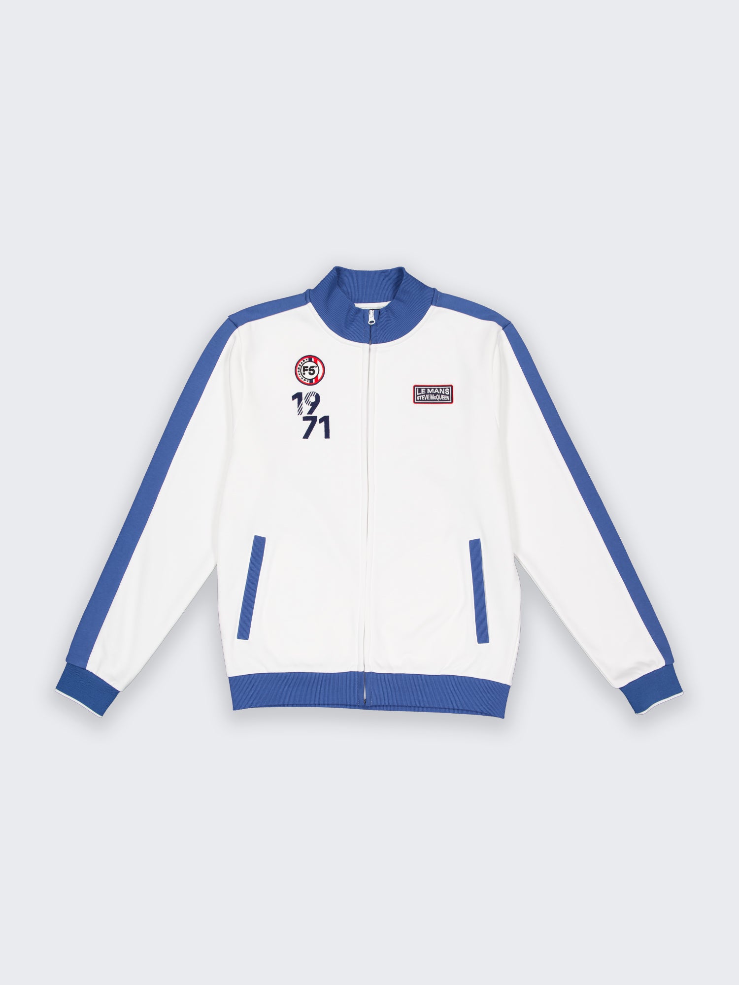 TRACKJACKET RETRO - OFF WHITE / OCEAN