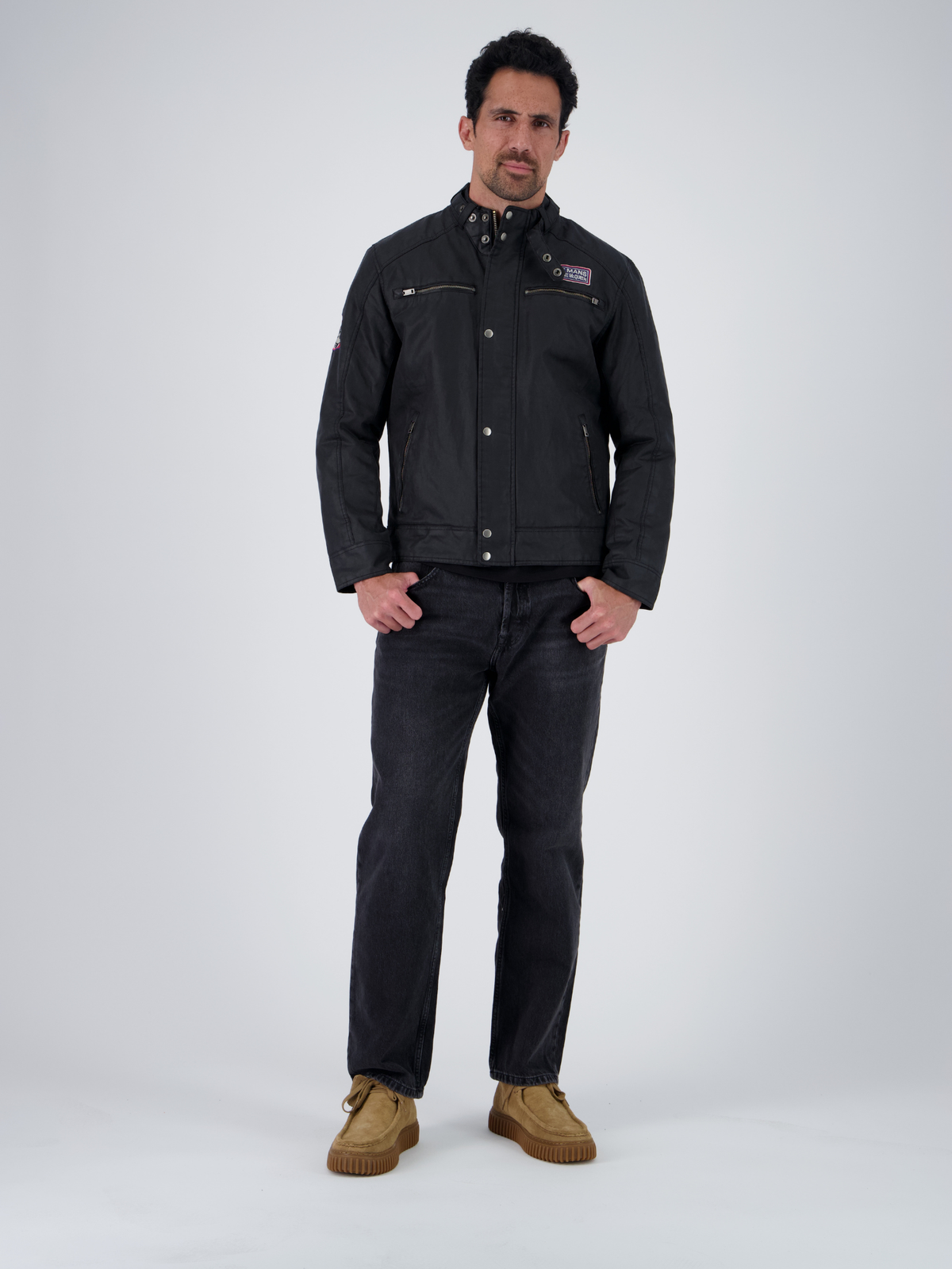 SMQ BIKER JACKET - BLACK