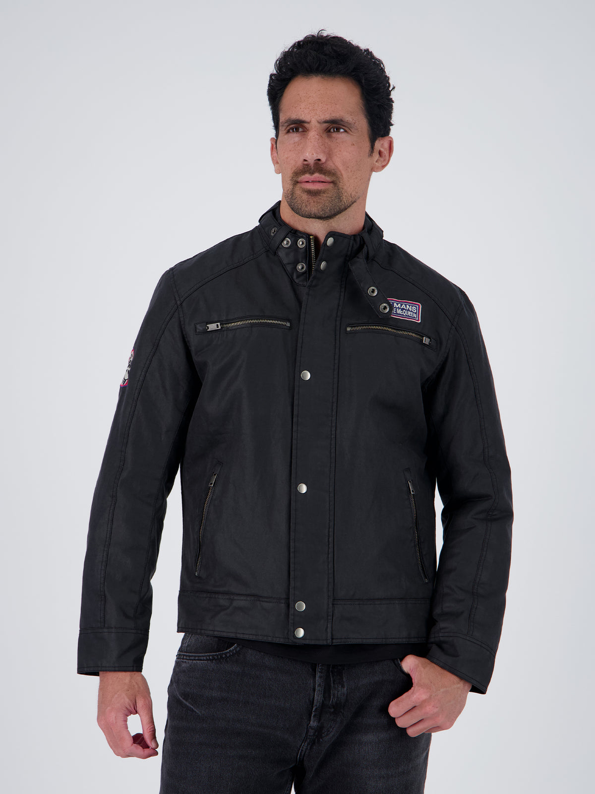 SMQ BIKER JACKET - BLACK