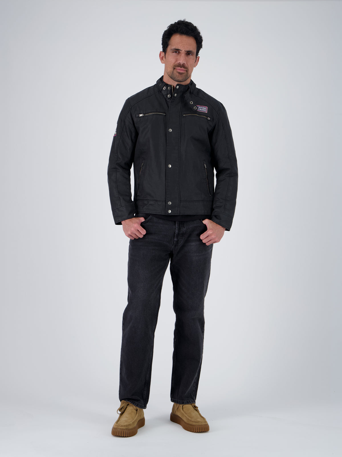SMQ BIKER JACKET - BLACK