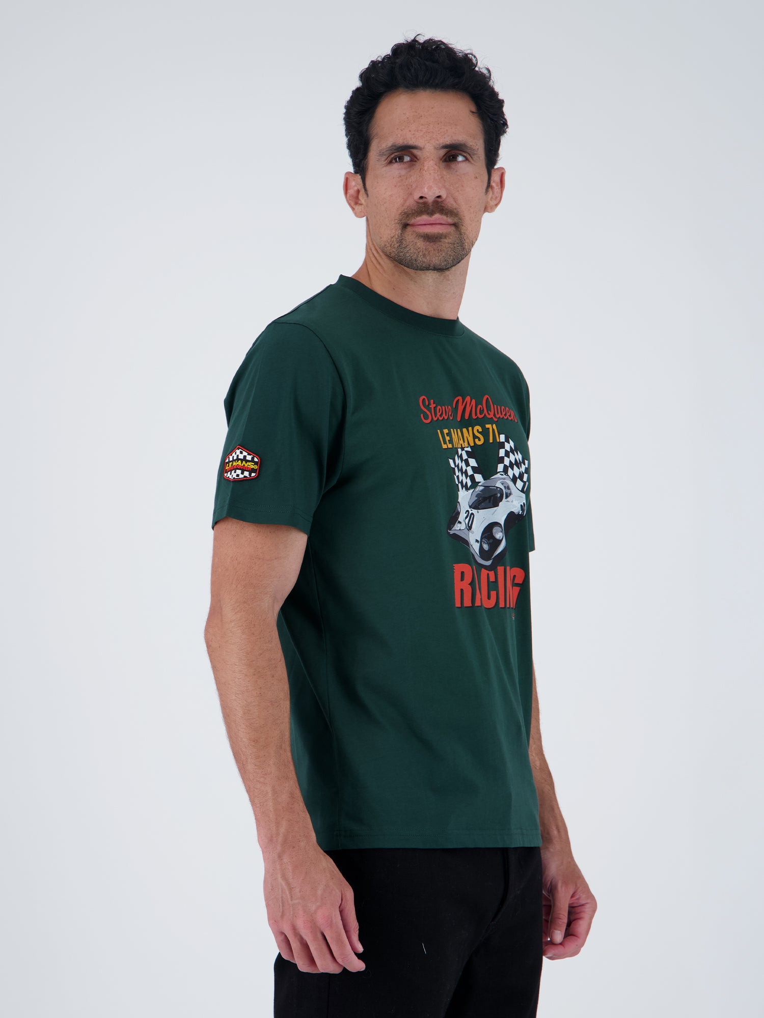 VICTORY FLAG TEE - FOREST GREEN
