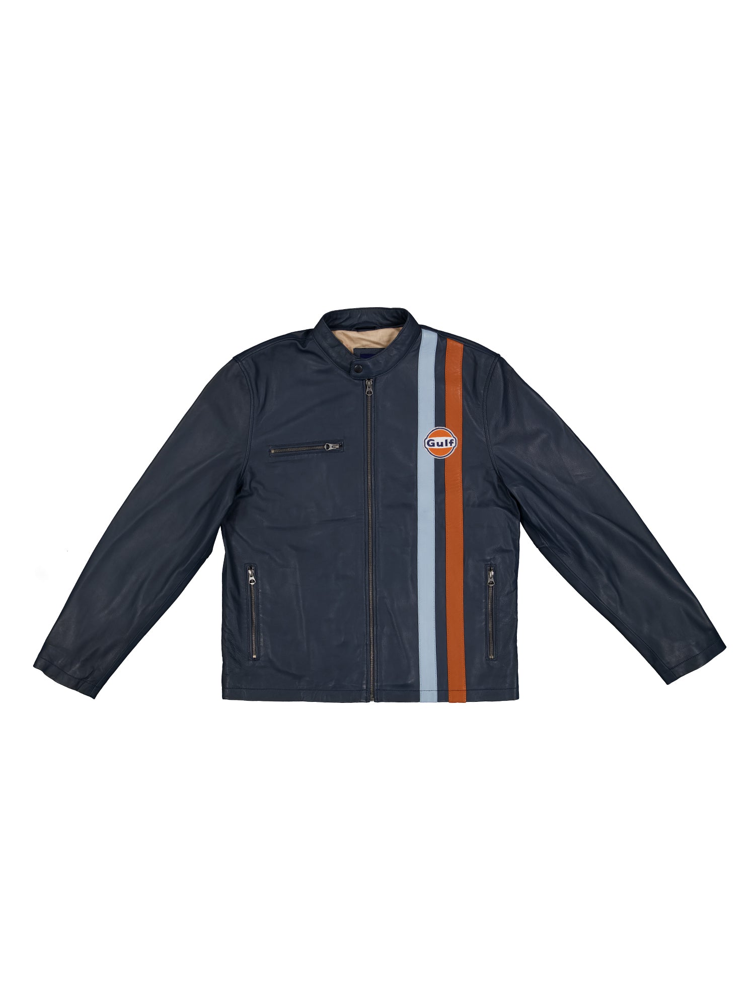 ROADMASTER LEATHER JACKET - NAVY