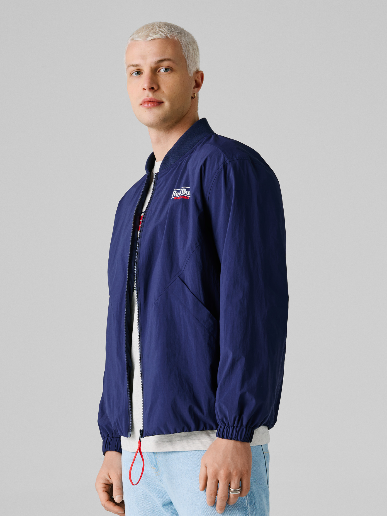 NYLON BOMBER - NAVY