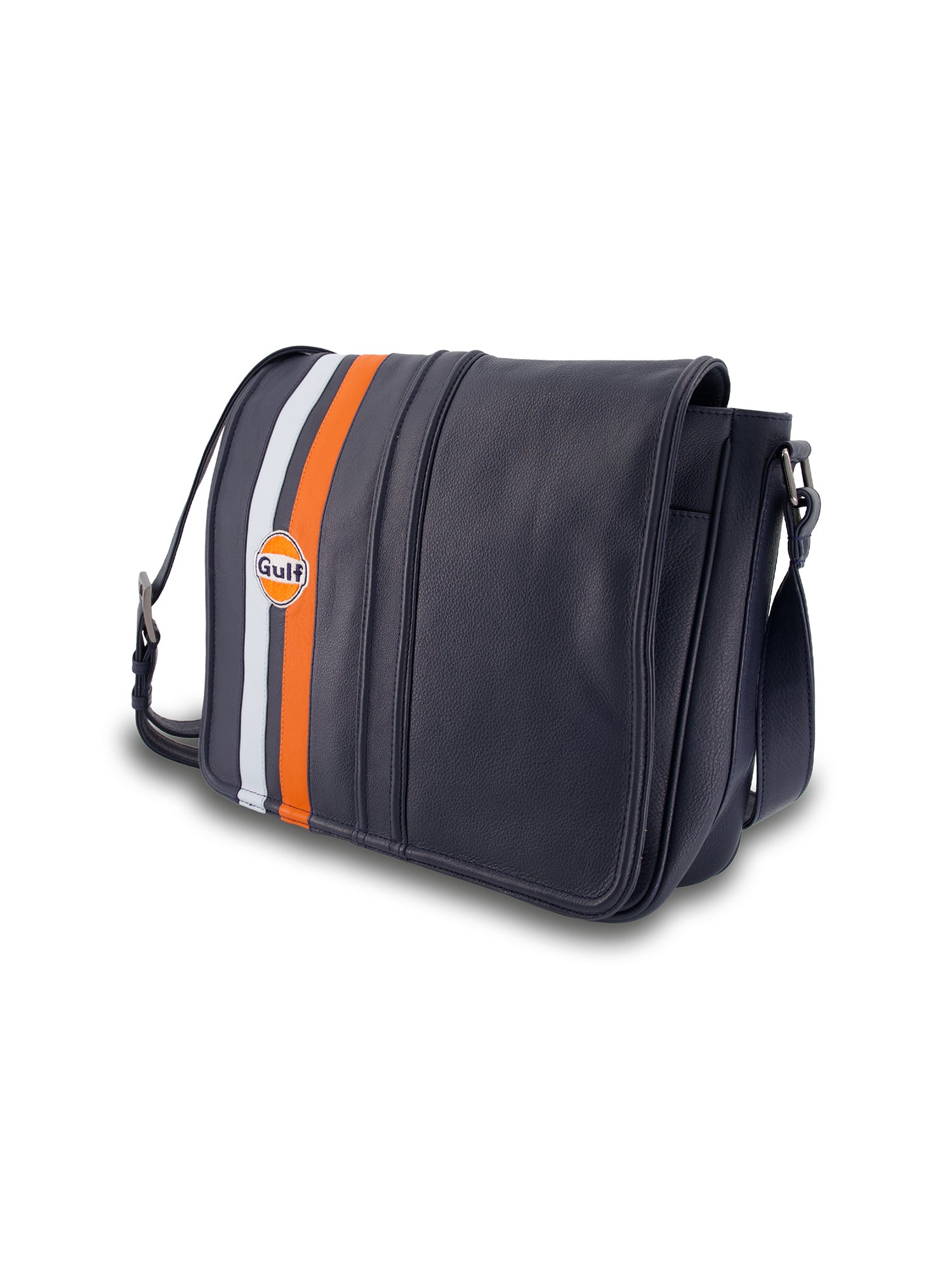 SAC BESACE CUIR SILVERSTONE - NAVY