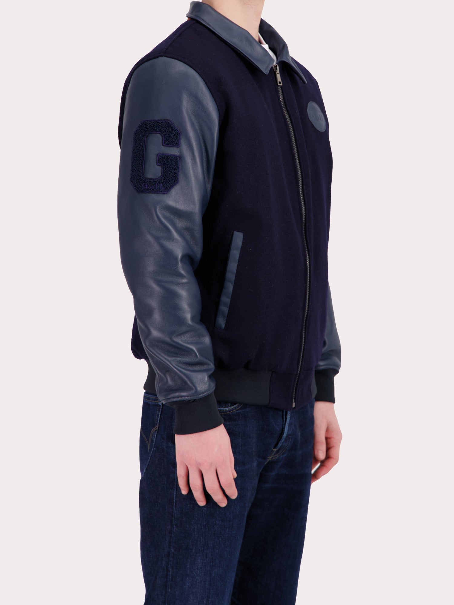 VESTE PREMIUM VARSITY GULF - NAVY BLUE