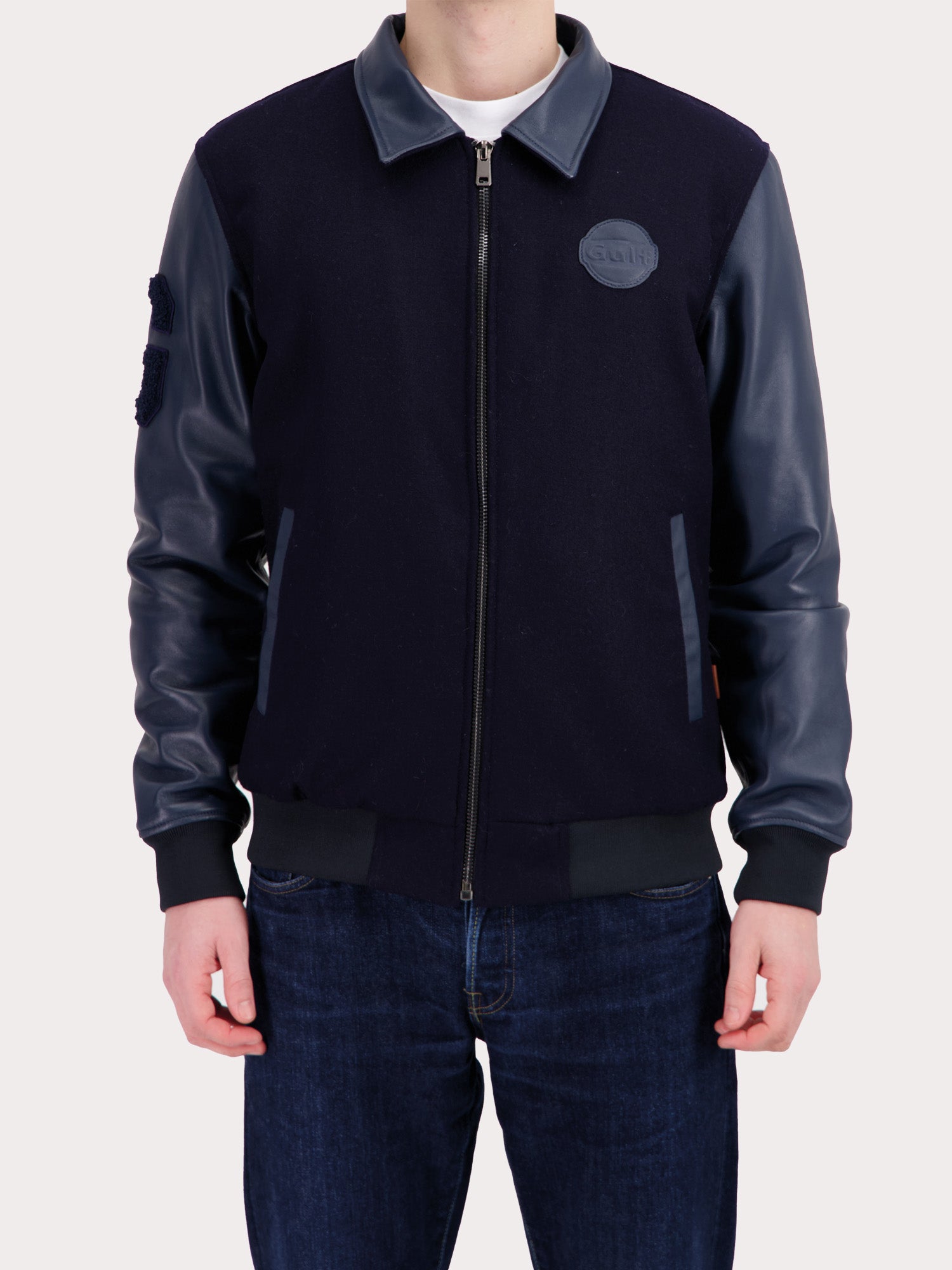 VESTE PREMIUM VARSITY GULF - NAVY BLUE