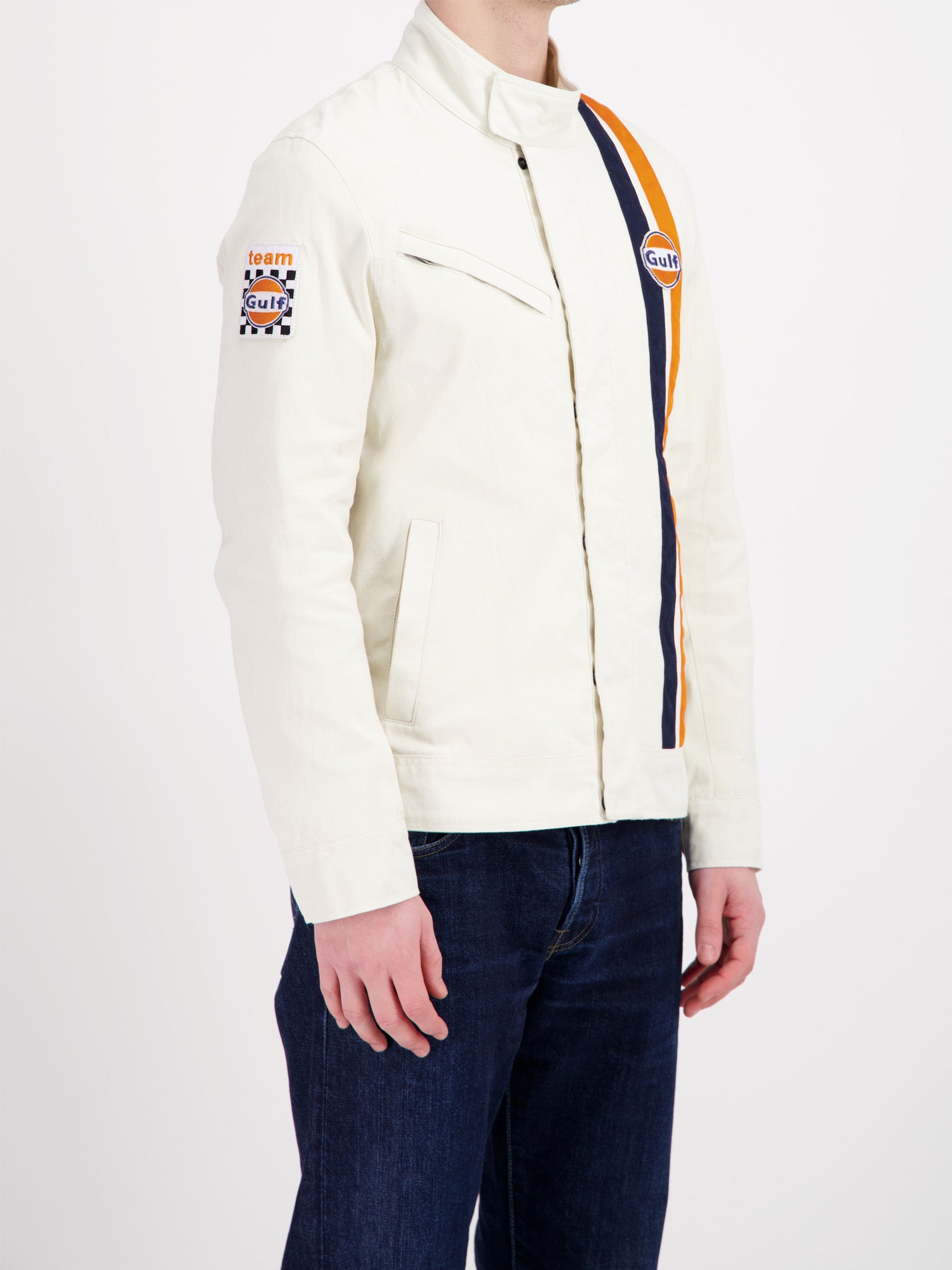 VESTE RACING TIMELESS HISTORY - cream white