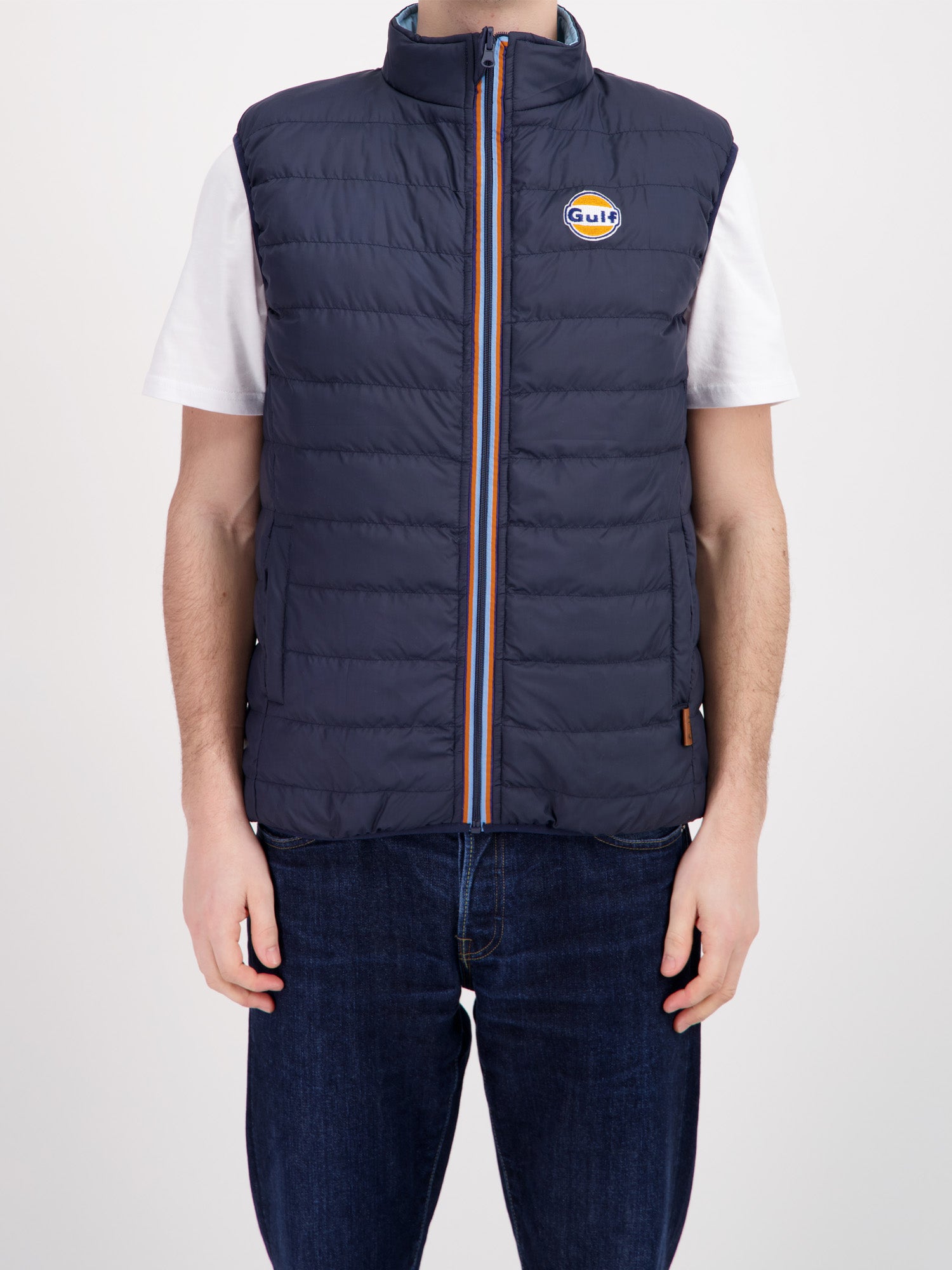 BODYWARMER REVERSO - NAVY BLUE / LIGHT BLUE