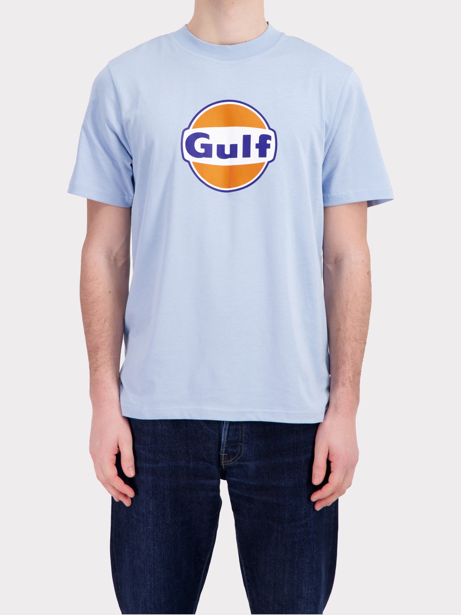 T-SHIRT GULF LOGO - LIGHT BLUE