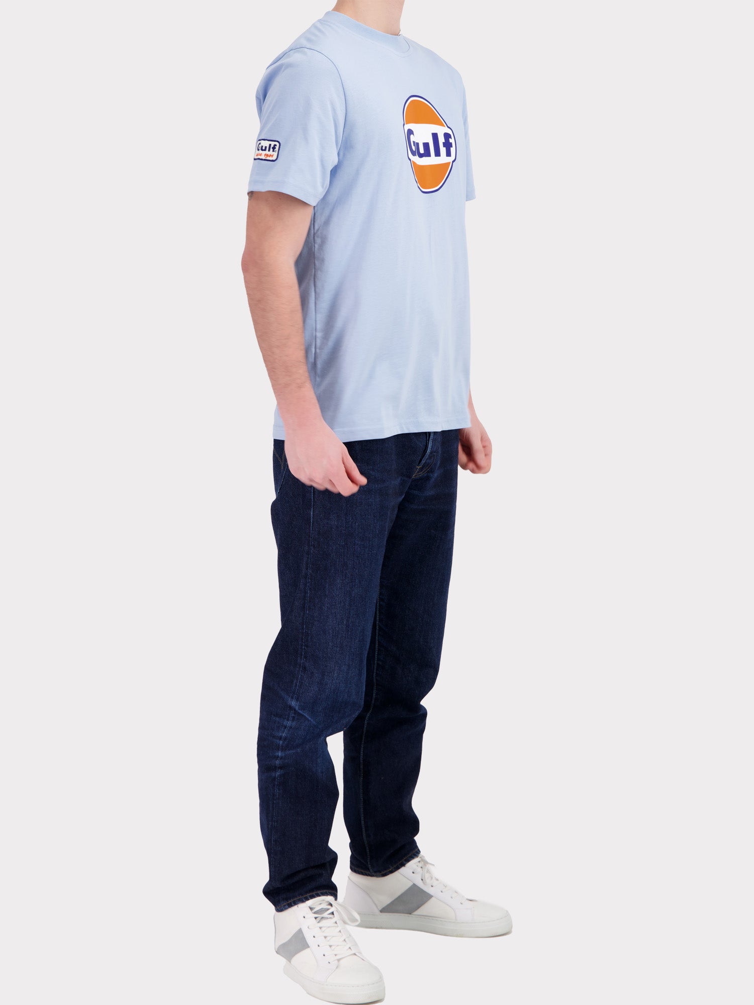 T-SHIRT GULF LOGO - LIGHT BLUE