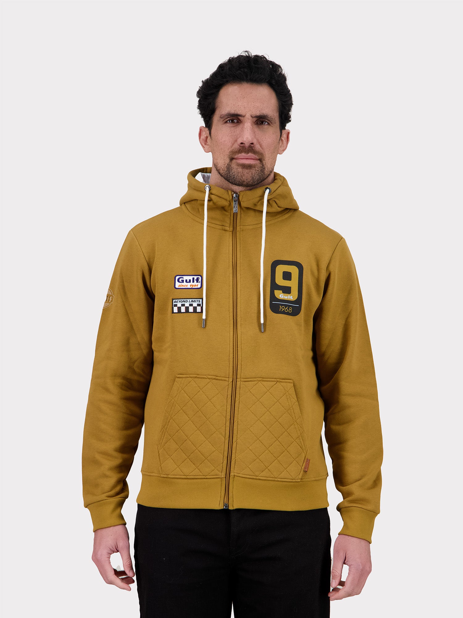 HOODIE FULL ZIP BIG 9 - CARAMEL