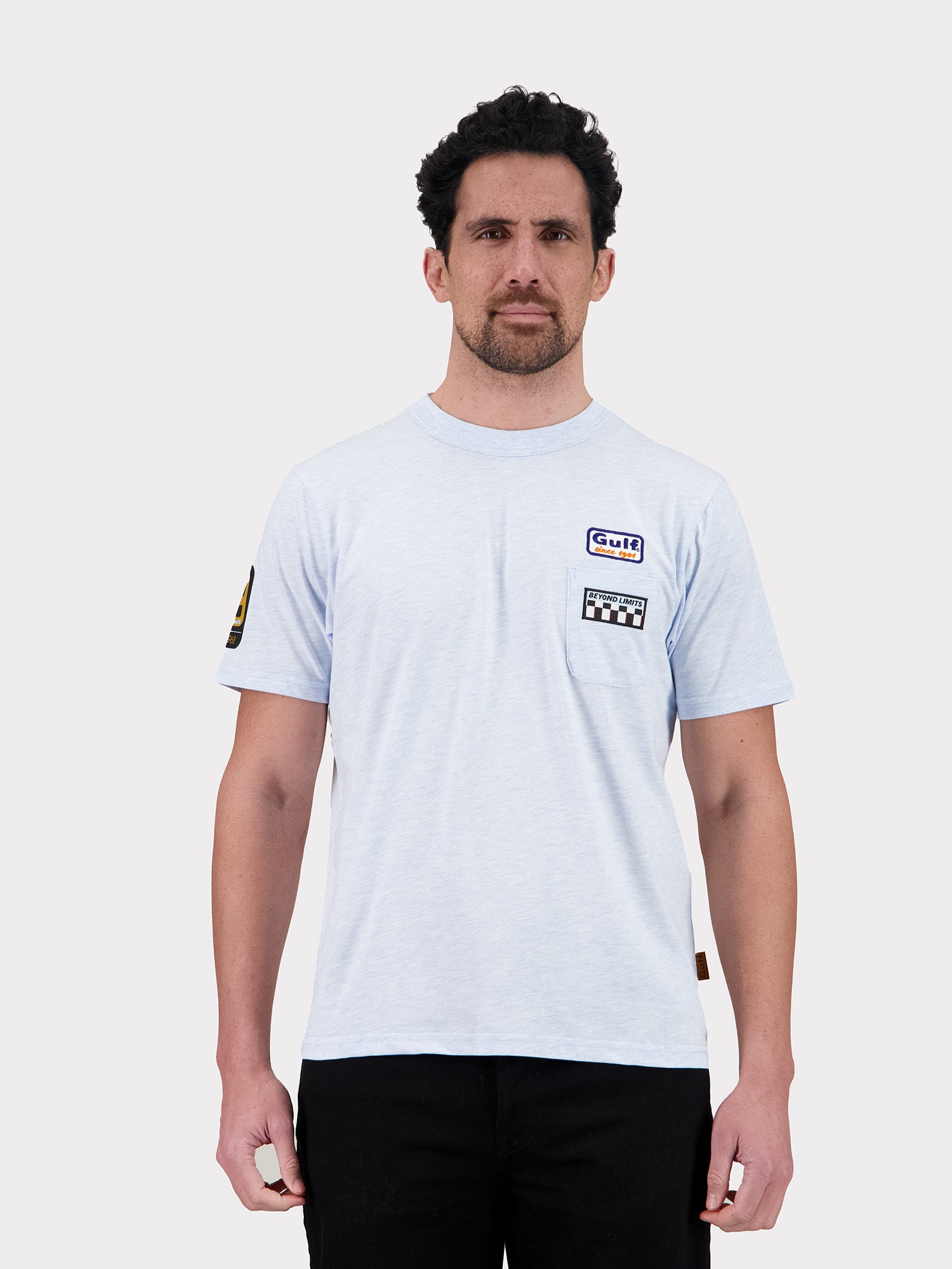 POCKET BIG 9 T-SHIRT - HEATHER SKY