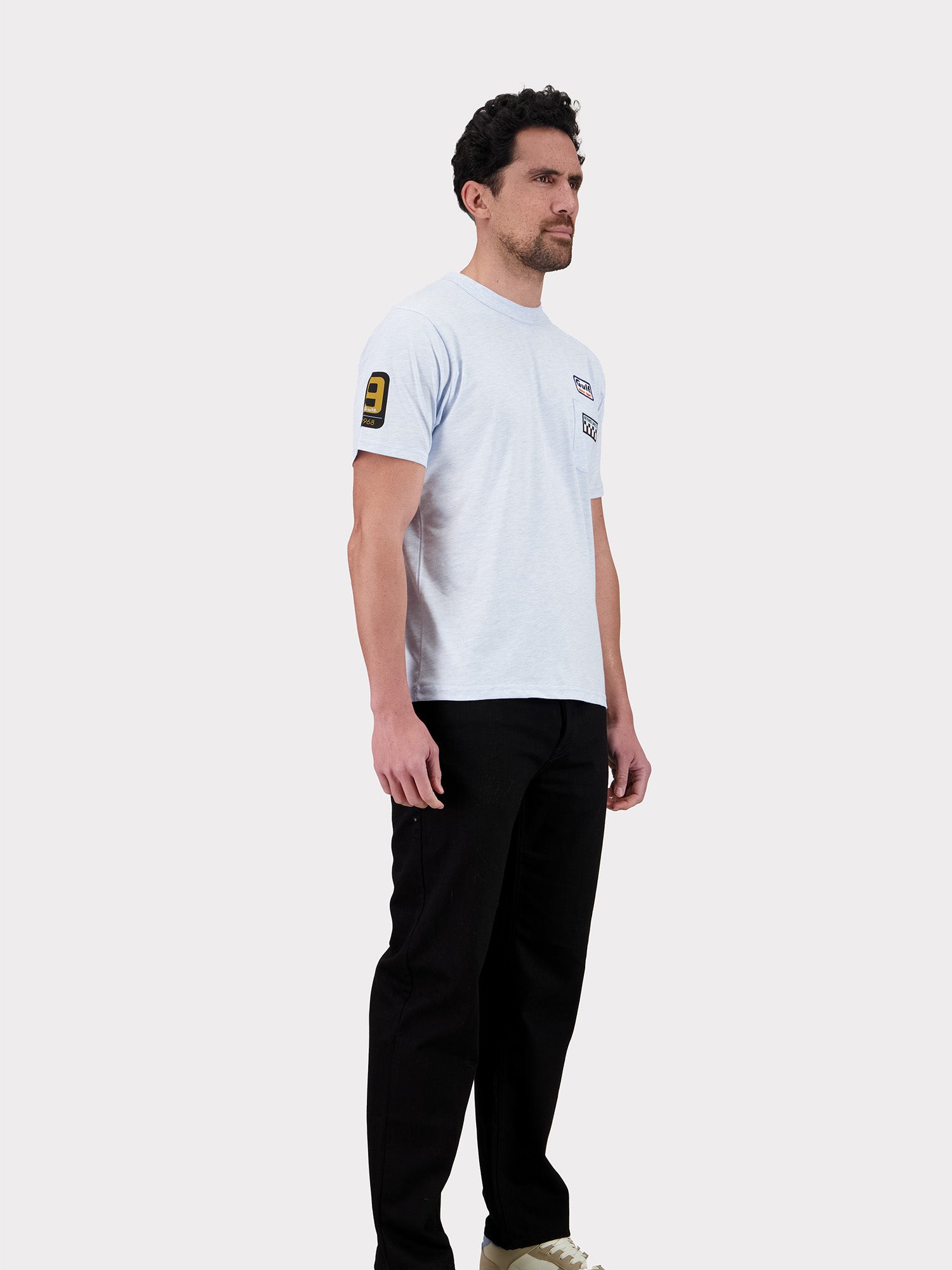 T-SHIRT POCKET BIG 9 - HEATHER SKY
