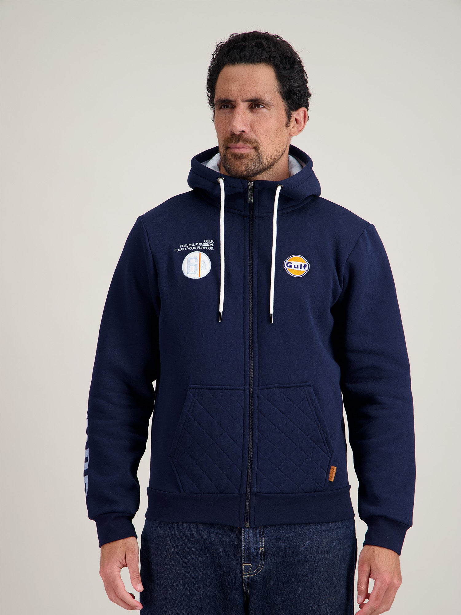 HOODIE FULL ZIP N°6 - NAVY