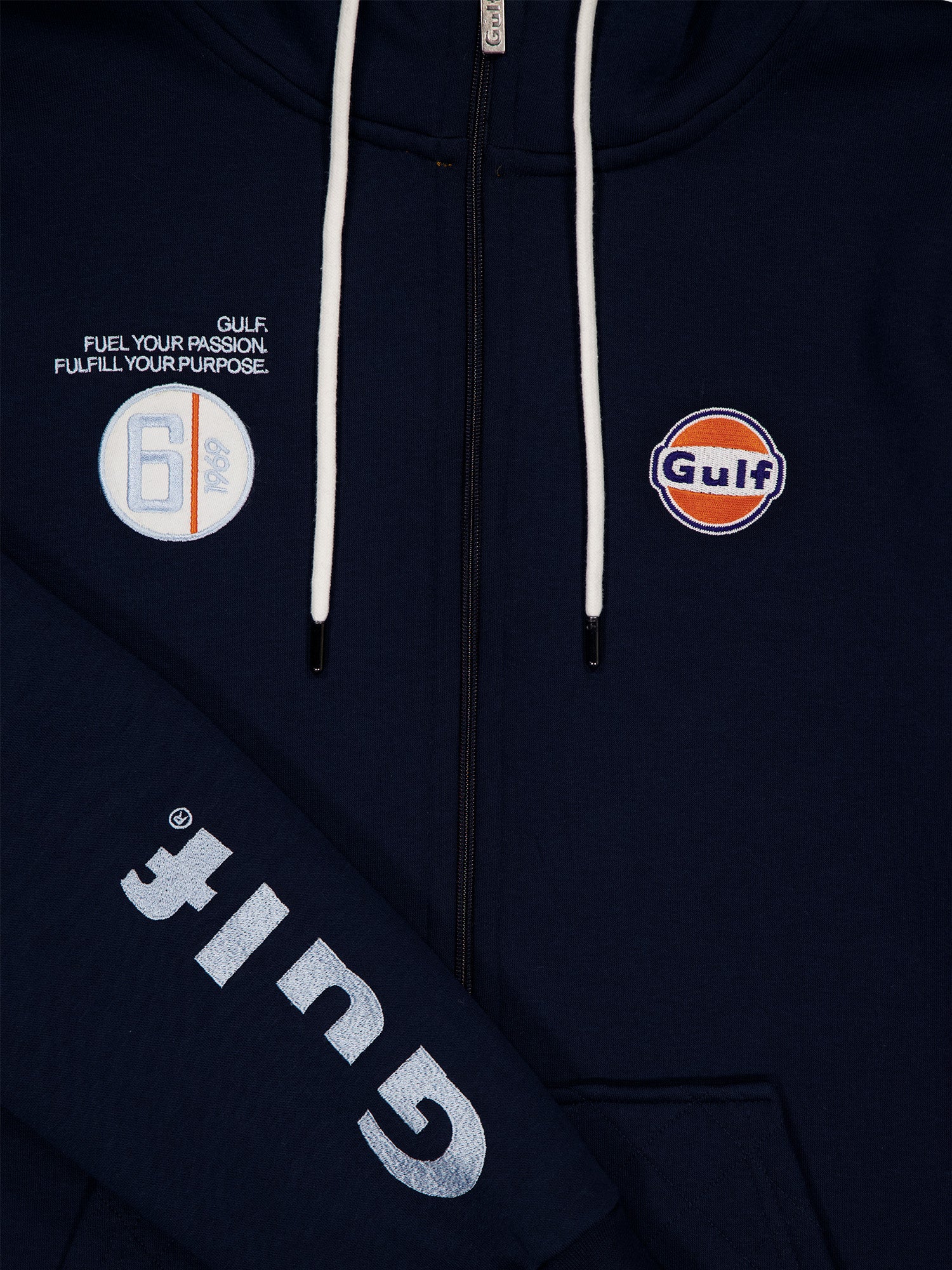 HOODIE FULL ZIP N°6 - NAVY